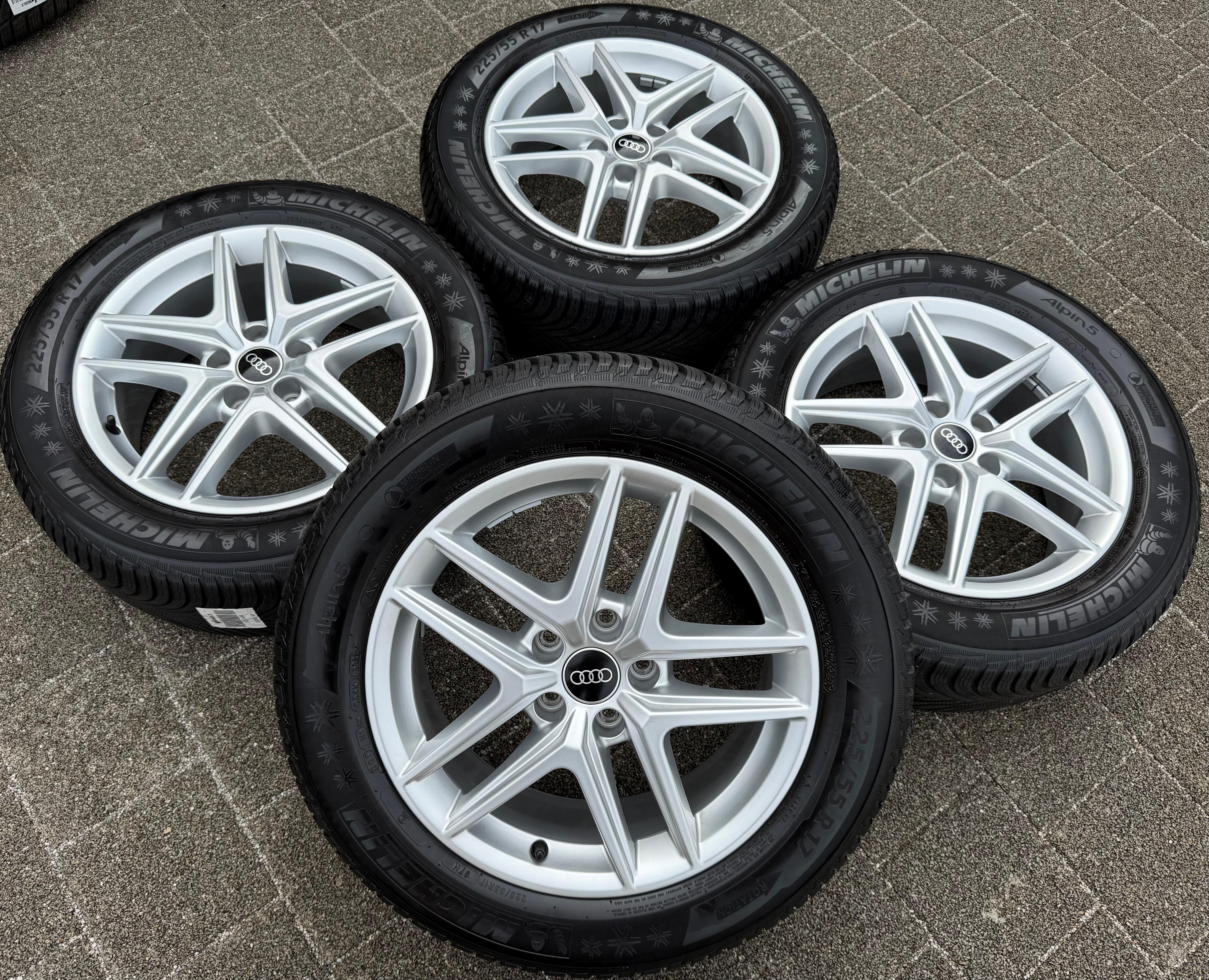 4 ORIGINAL 17" ALU WINTERRÄDER AUDI A4 ALLROAD 8W B9 225/55R17 97H 8W9601025D