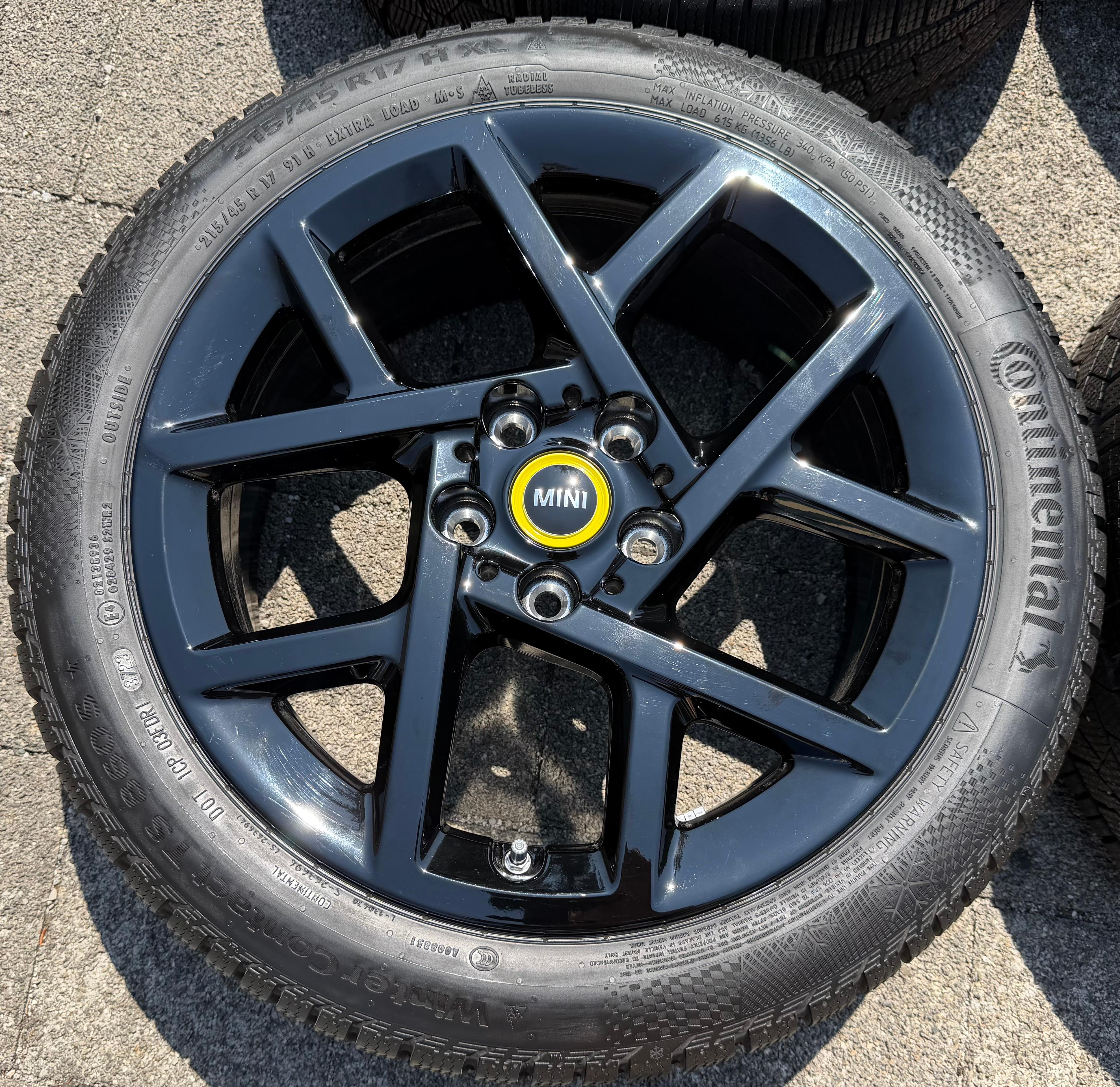 4 Original 17" Alu Winterräder Mini F65 F66 F67 Sprint Spoke 907 2023 Continental