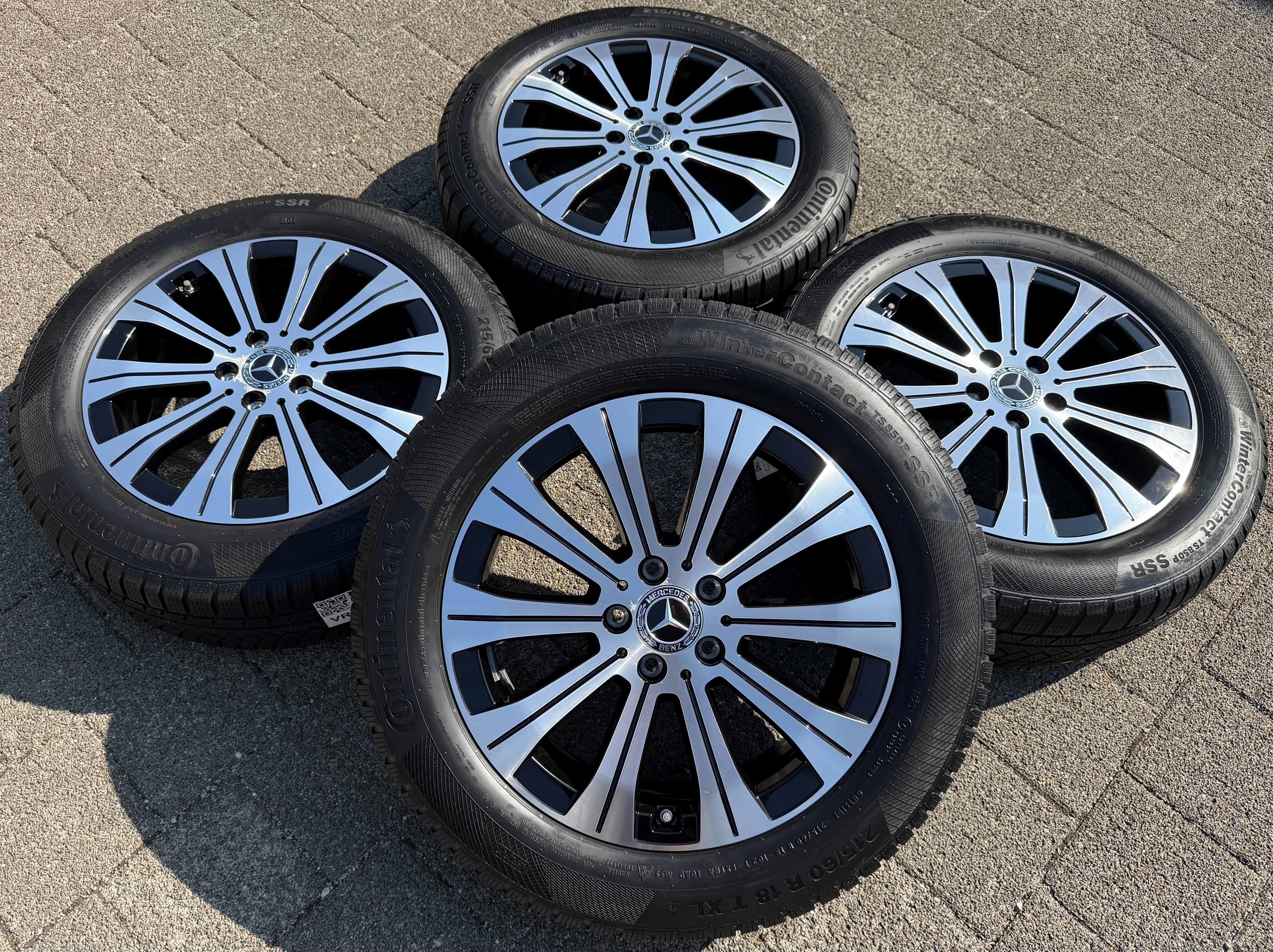 4 ORIGINAL 18" ALUFELGEN MERCEDES EQA EQB A2434010000 RDKS 6,5x18 ET44,5 FREIHAUS