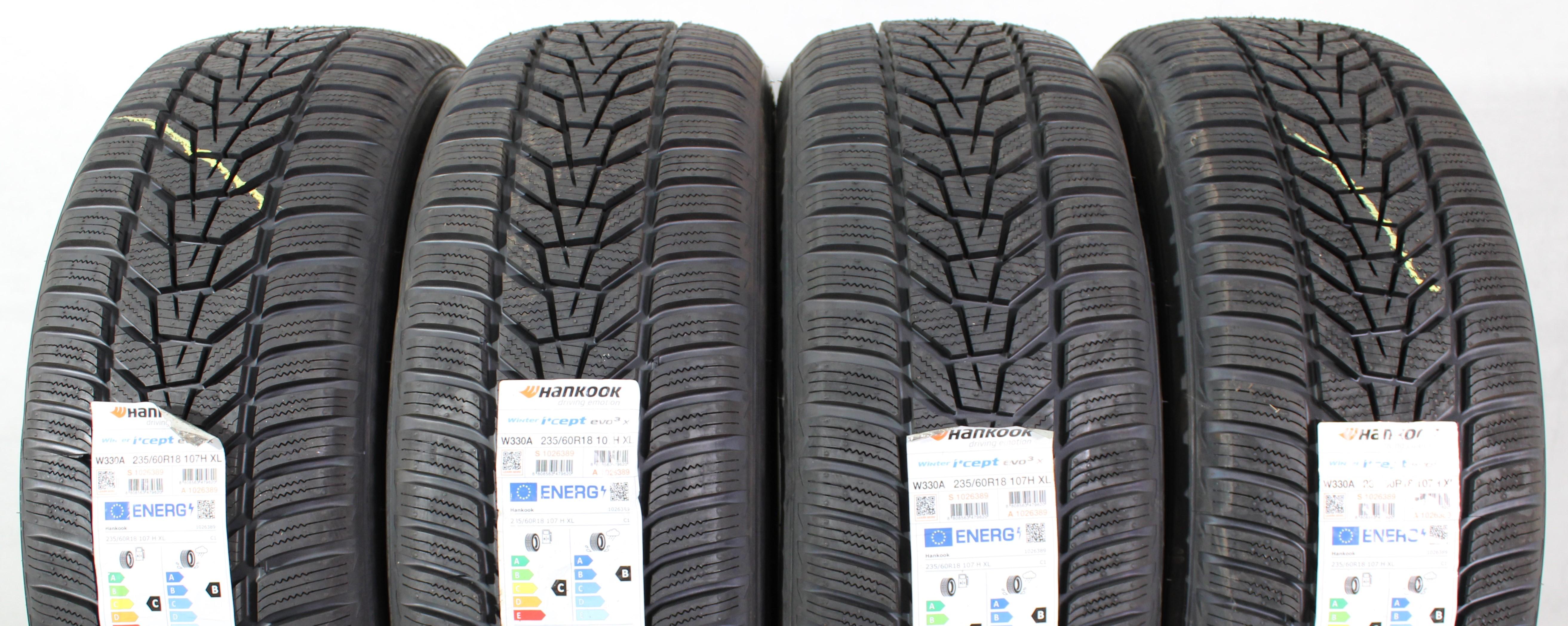 4 x 235/60R18 107H Winterreifen Hankook Winter I*Cept Evo 3 X 2022 NEU Freihaus