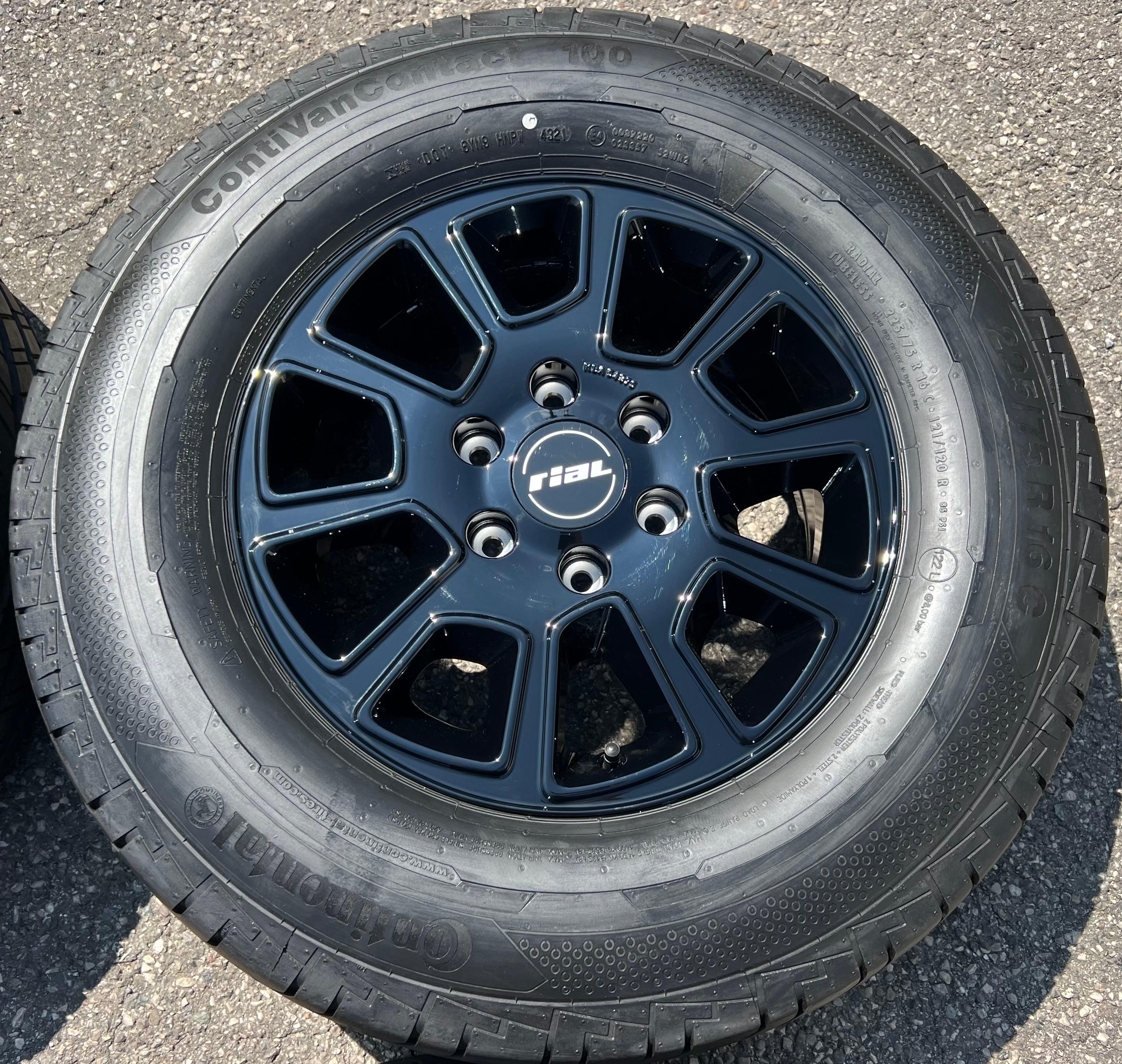 4 ALUMINIUM ZOMERWIELEN MERCEDES SPRINTER W906 W907 VW CRAFTER 225/75R16C 121/120R GRATIS LEVERING