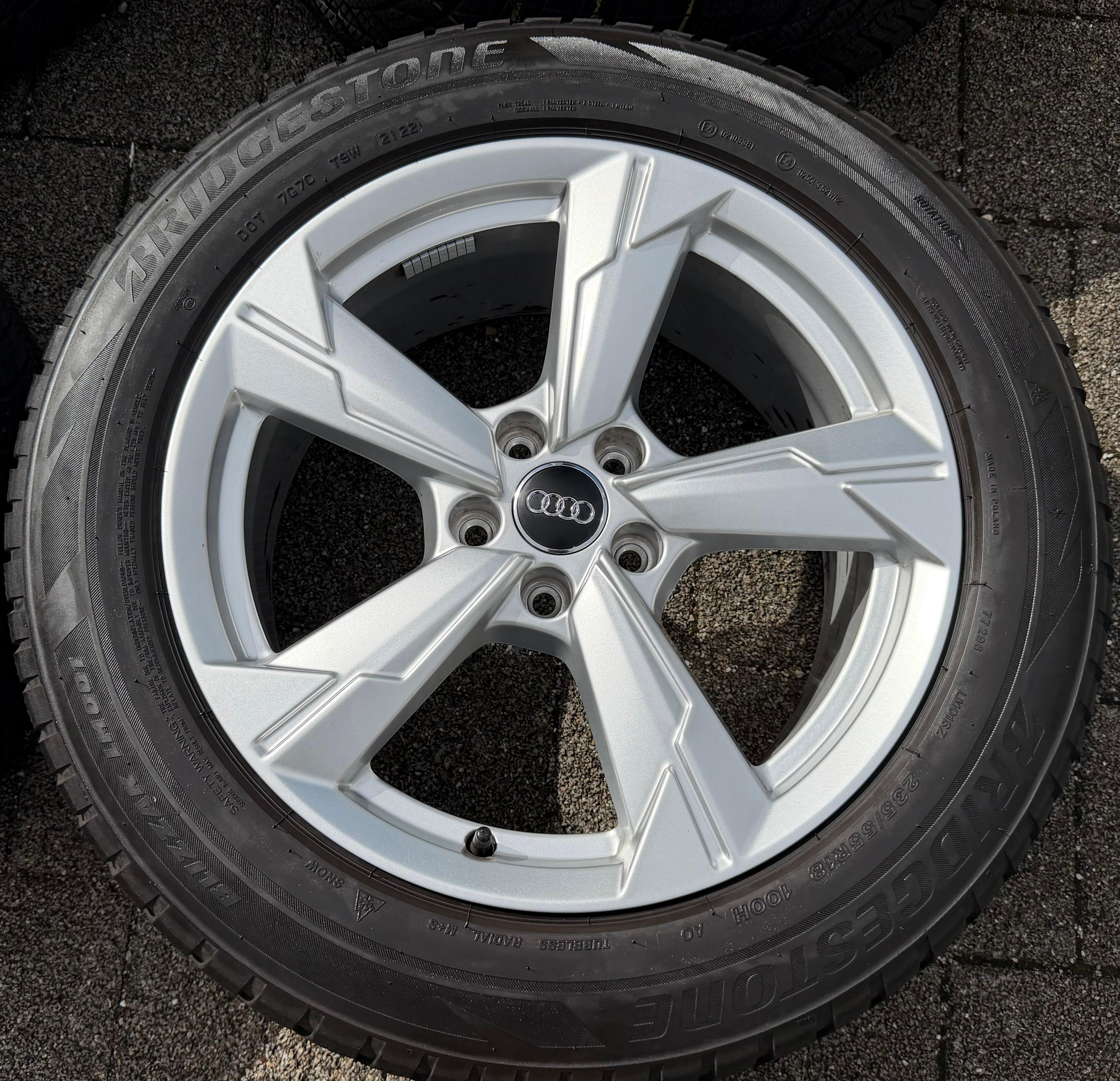 4 Original 18" Alu Winterräder Audi A6 Allroad 4K C8 4K0601025D 235/55R18 100H Bridgestone