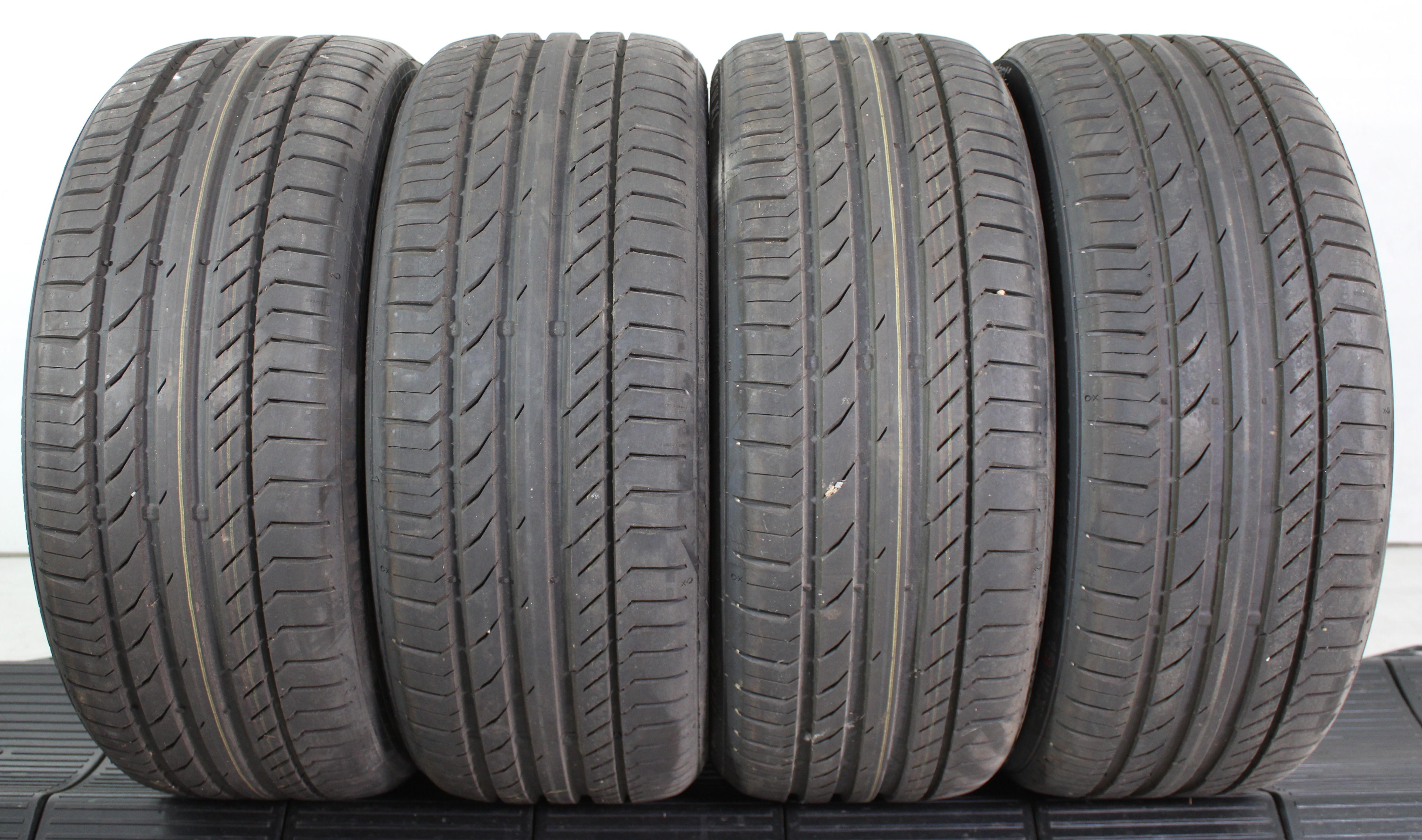 4 x 215/40R18 89W zomerbanden Continental Sport Contact 5 volledig profiel 2023 XL