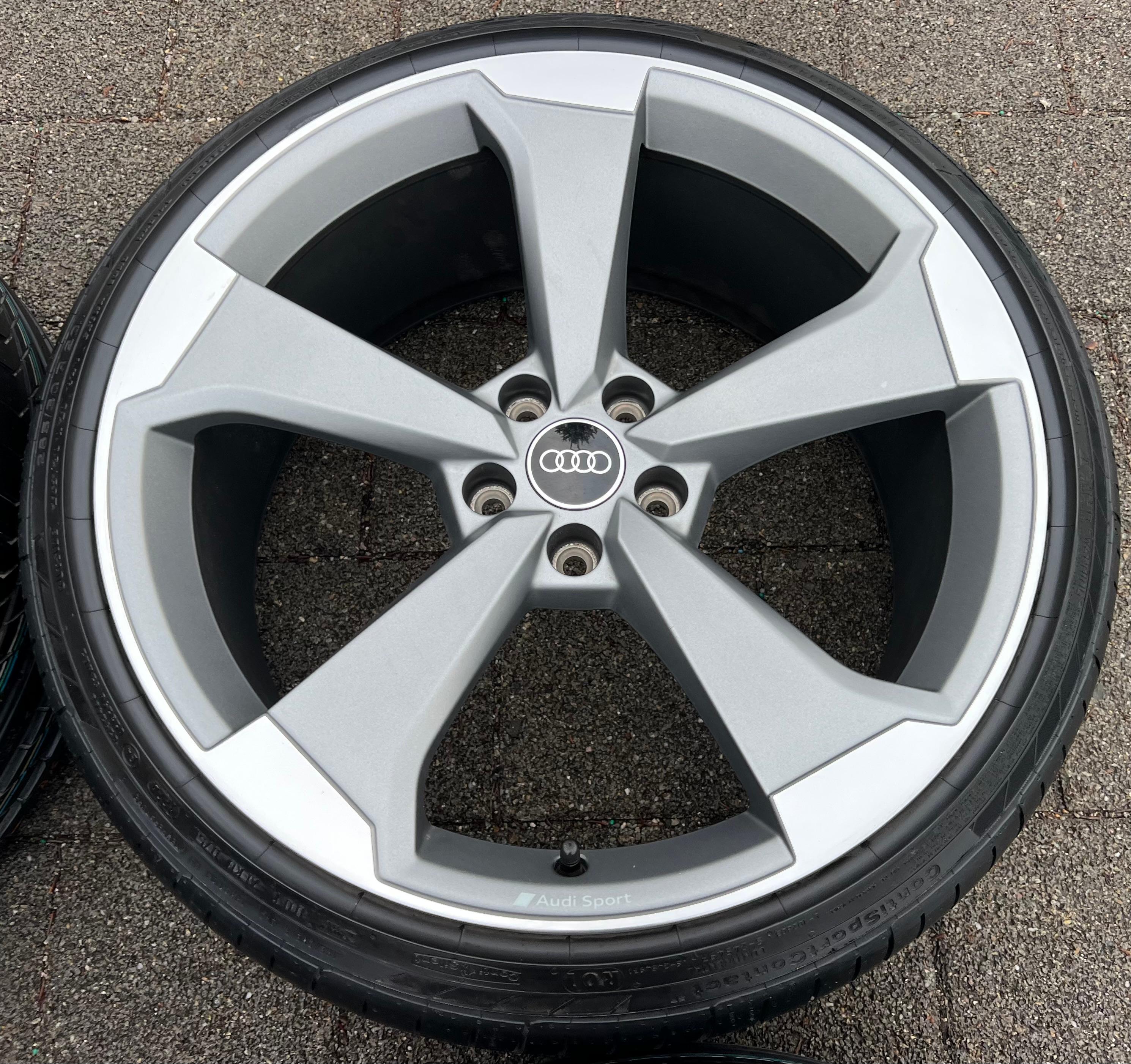 4 ORIGINELE 20" LICHTMETALEN ZOMERWIELEN AUDI A5 S5 8W B9 8W0601025CF 265/30R20 94Y CONTINENTAL
