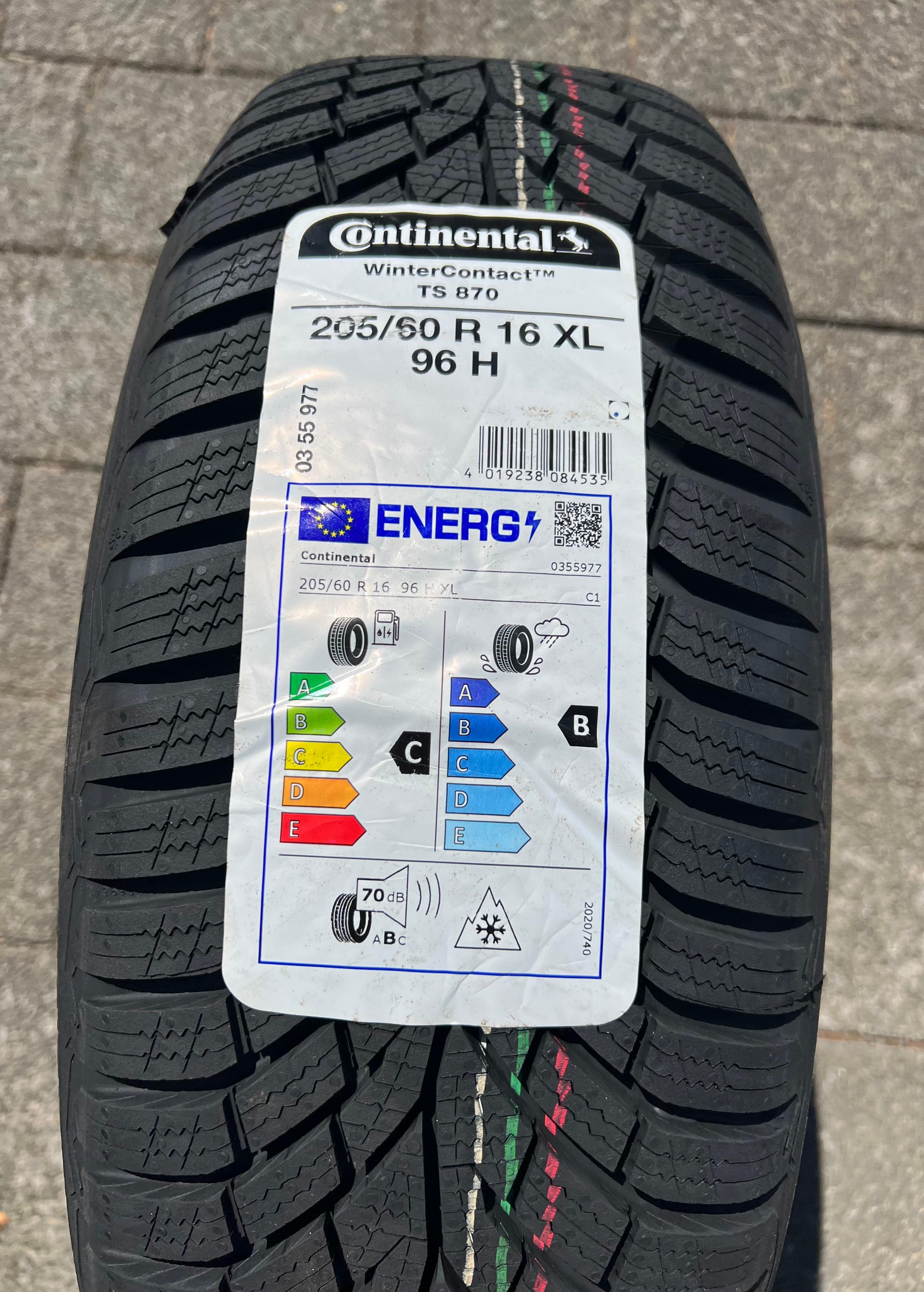 1 x 205/60R16 96H Winterreifen Continental Winter Contact TS870 2023 NEU Freihaus