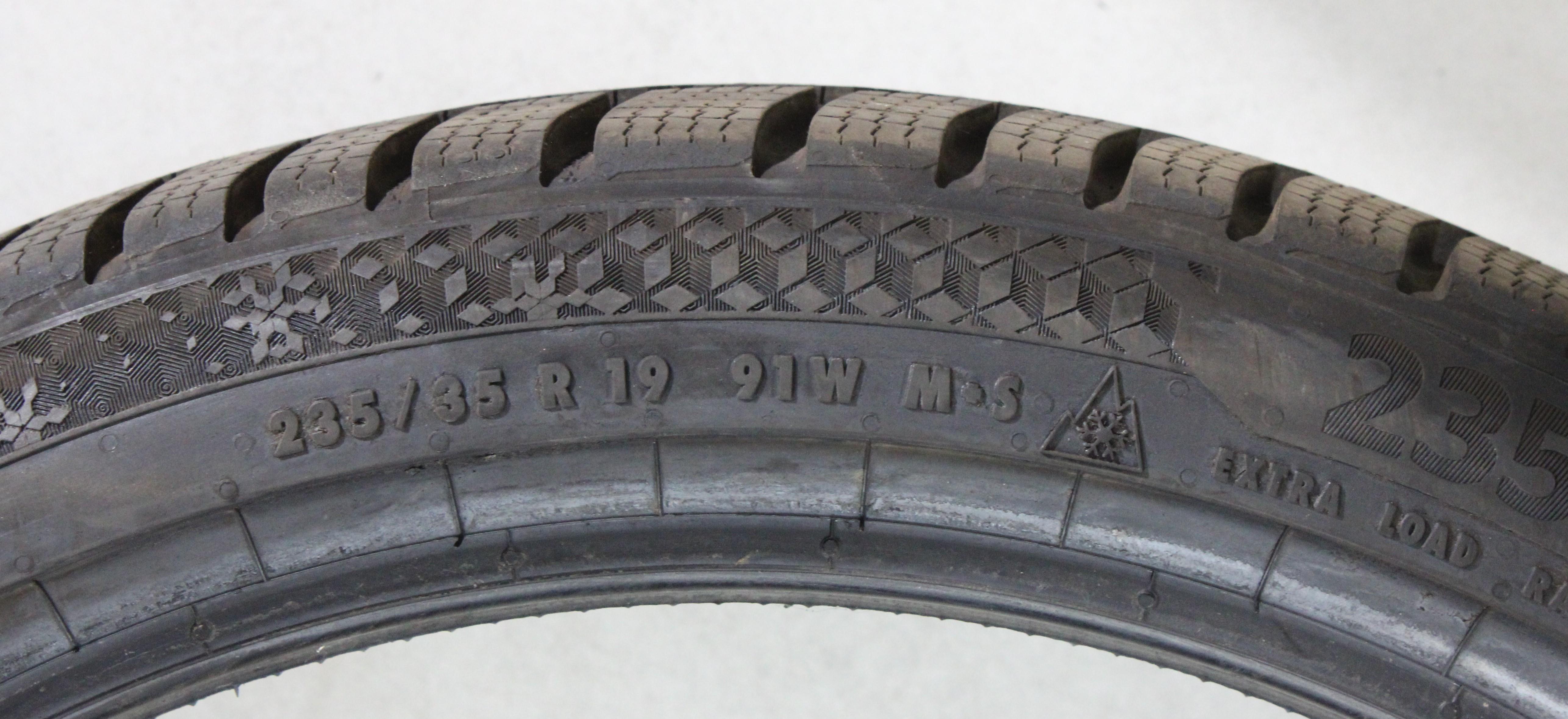 4 x 235/35R19 91W neumáticos de invierno Continental Winter Contact TS870P 1x6-6,5mm/3x7,5-8mm 3x2023/1x2024 XL