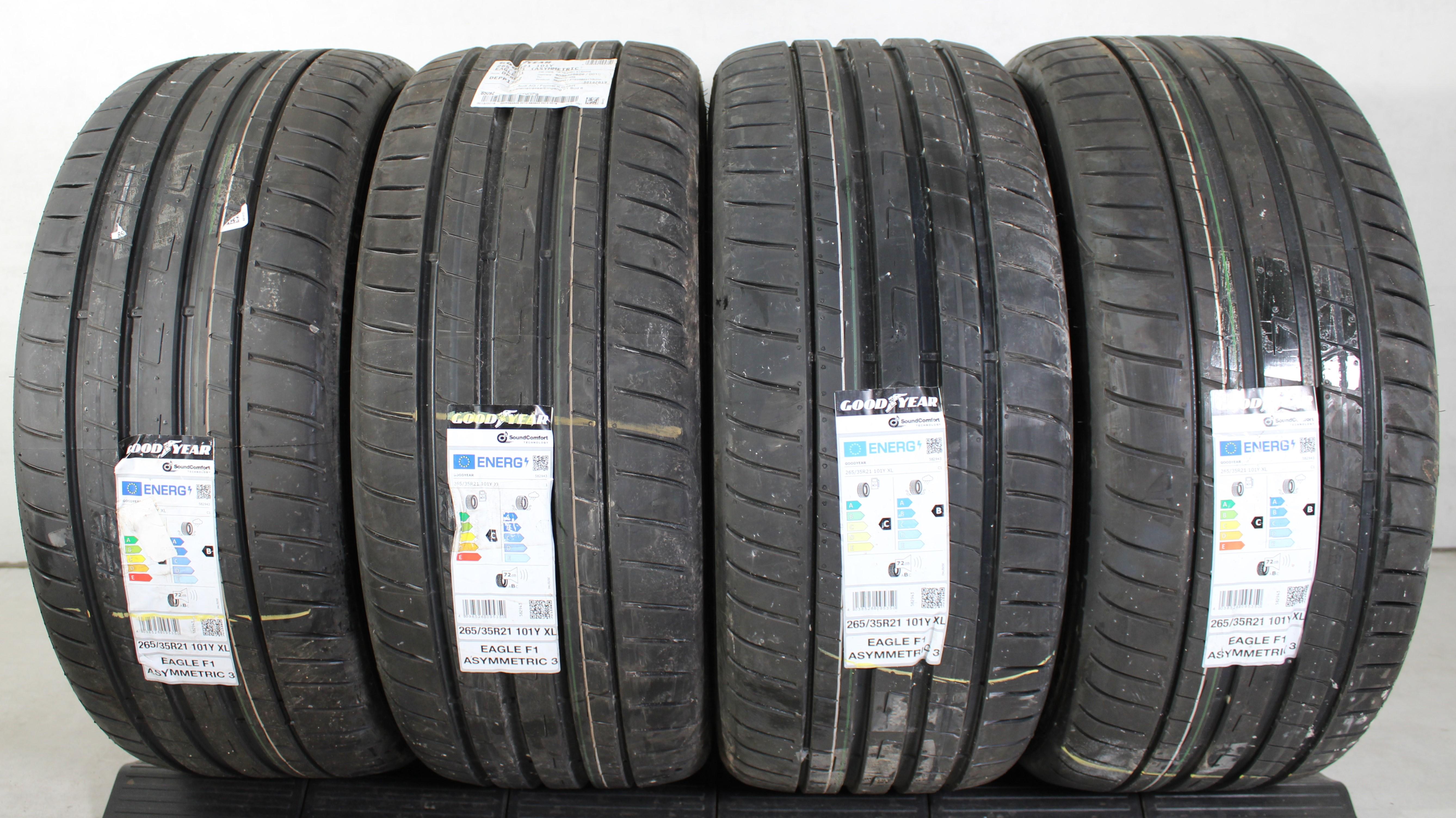 4 x 265/35R21 101Y Sommerreifen Goodyear Eagle F1 Asymmetric 3 AO 2021 Silent