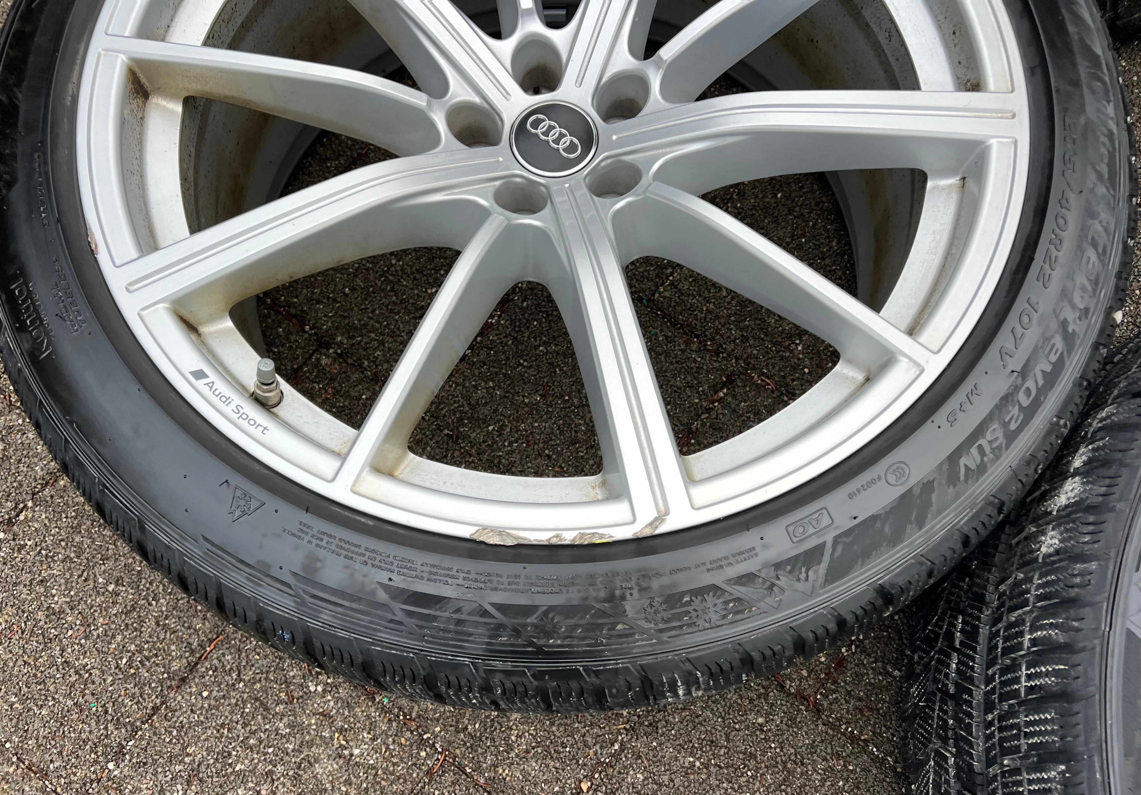4 ORIGINAL 22" ALU WINTERRÄDER AUDI SQ8 Q8 4M 4M8601025AM 275/40R22 107V RDKS