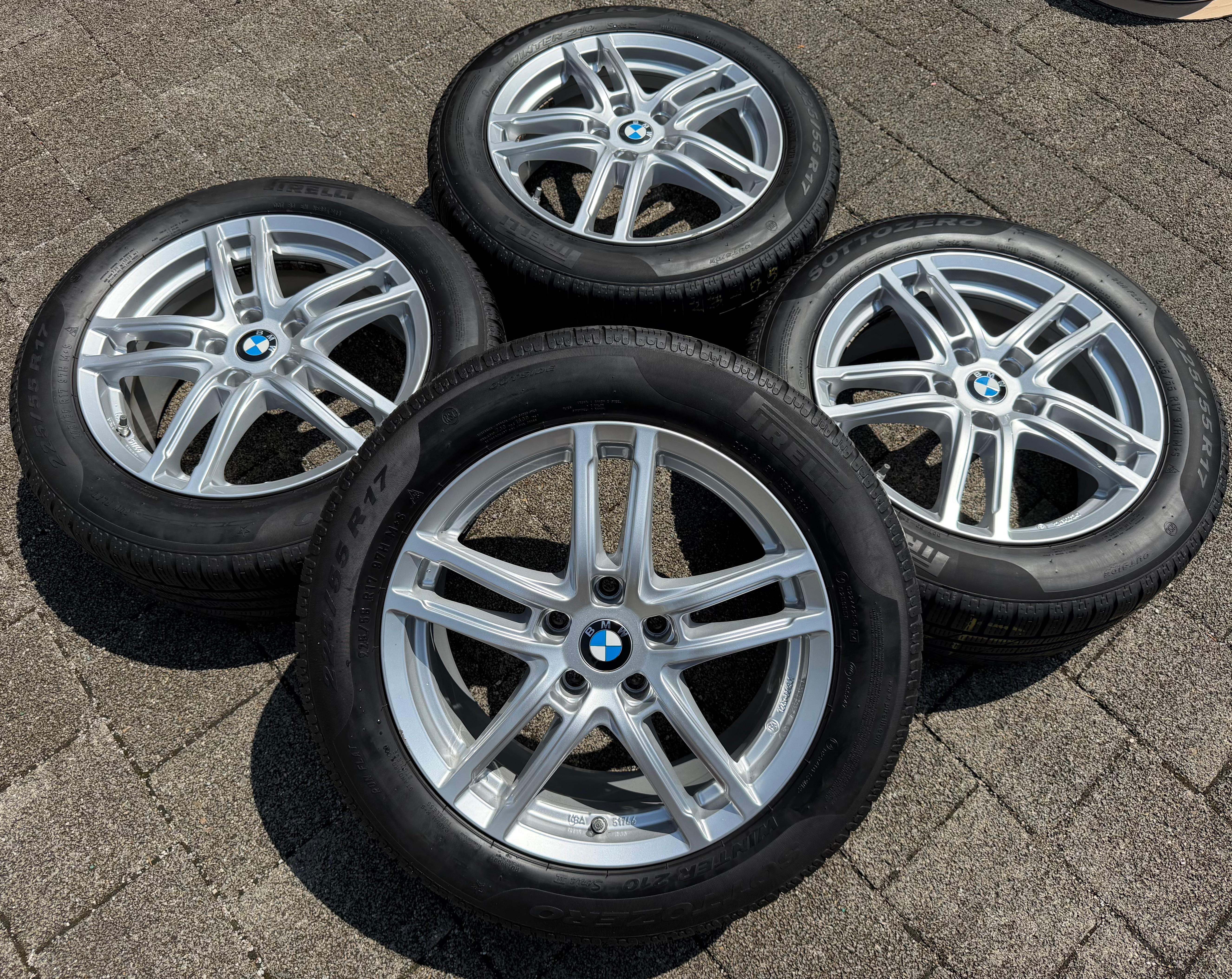 4 Alufelgen 17" BMW 1er Reihe F40 2ER F45 F46 X1 F48 X2 F39 RDKS 7,5x17 ET52