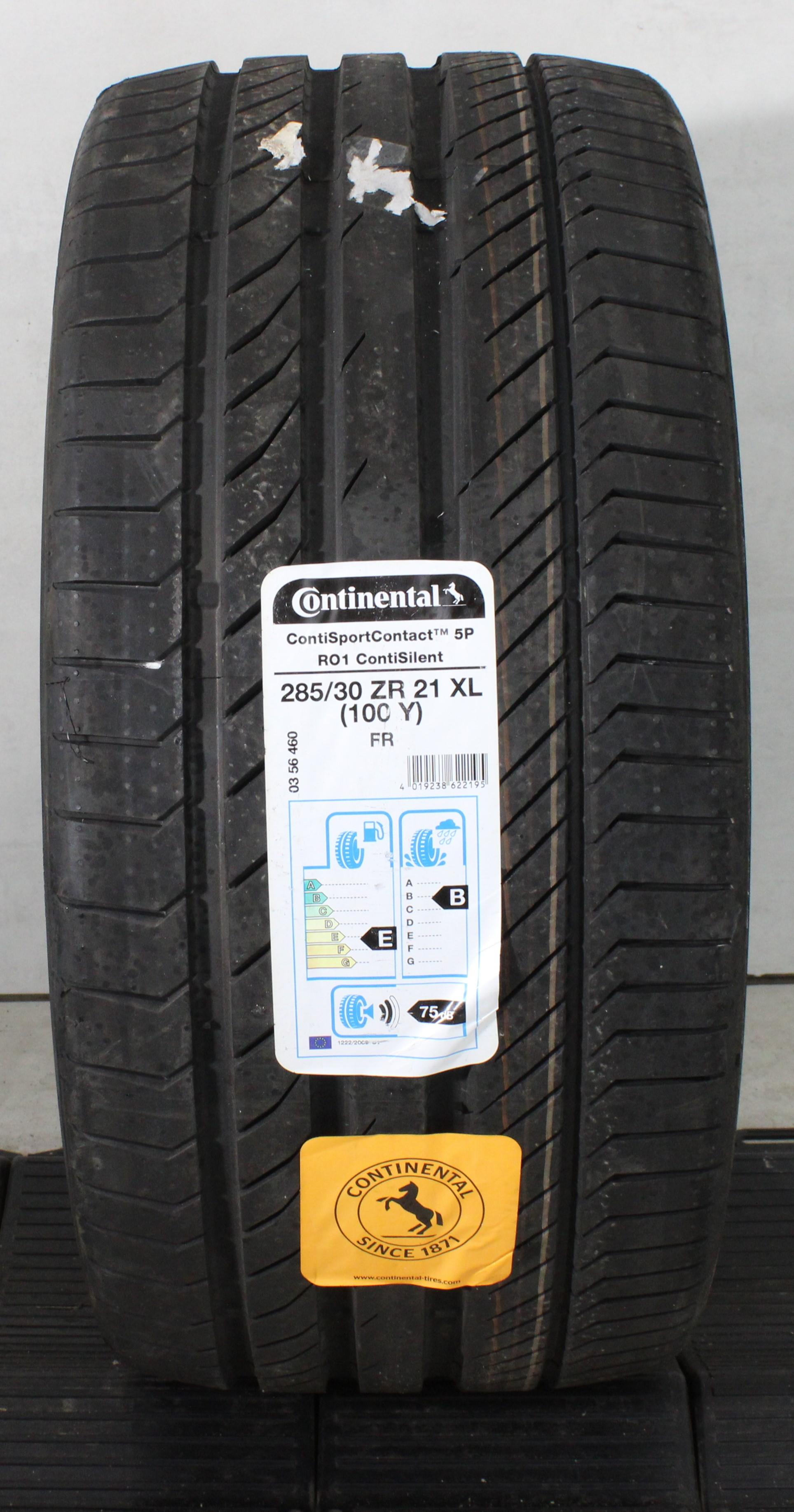 1 x 285/30R21 100Y Sommerreifen Continental Sport Contact 5P R01 2020 Silent XL