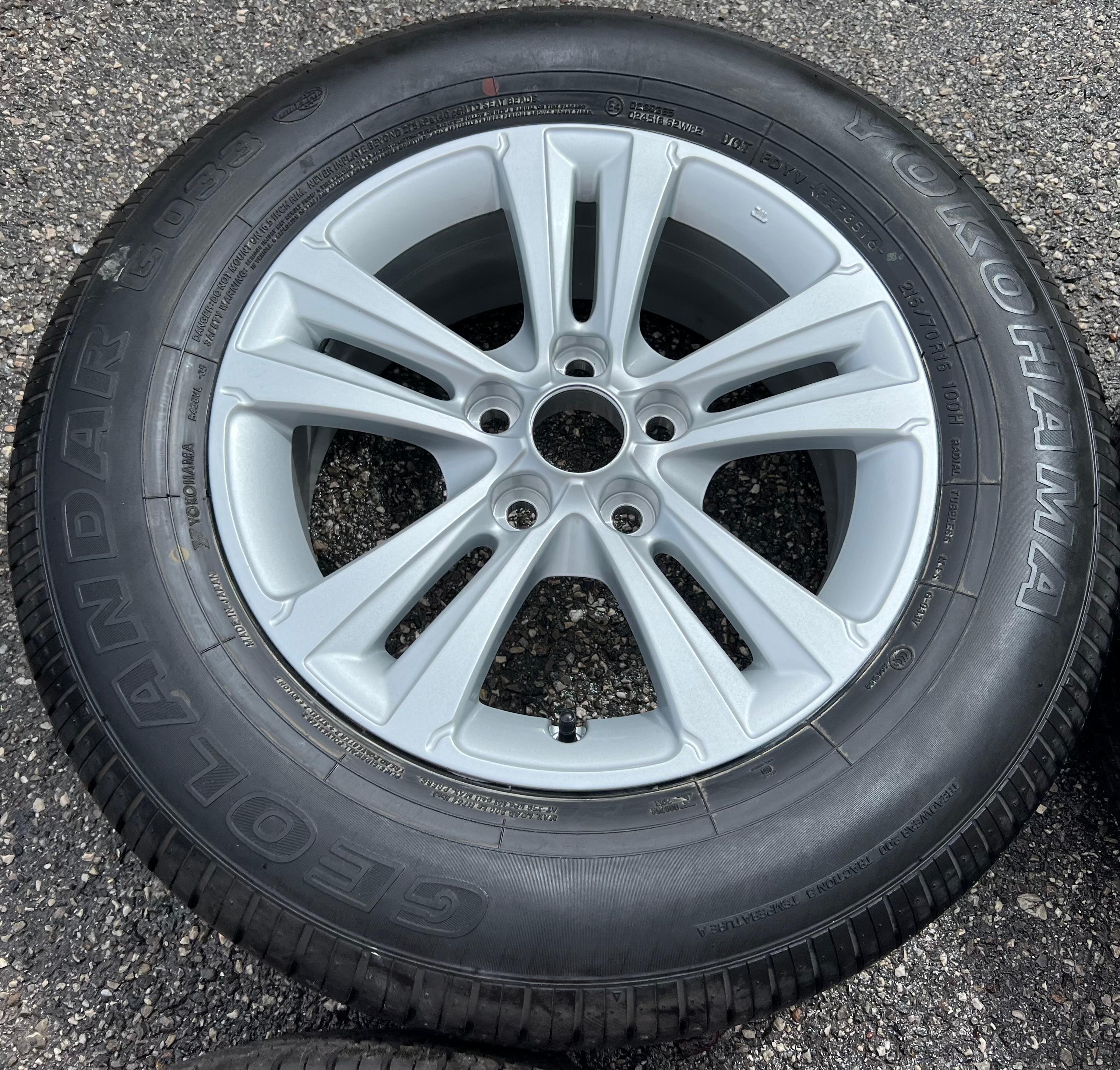 4 ROUES D'ÉTÉ ORIGINALES EN ALUMINIUM CITROEN C4 AIRCROSS PEUGEOT 4008 215/70R16 100H TOP