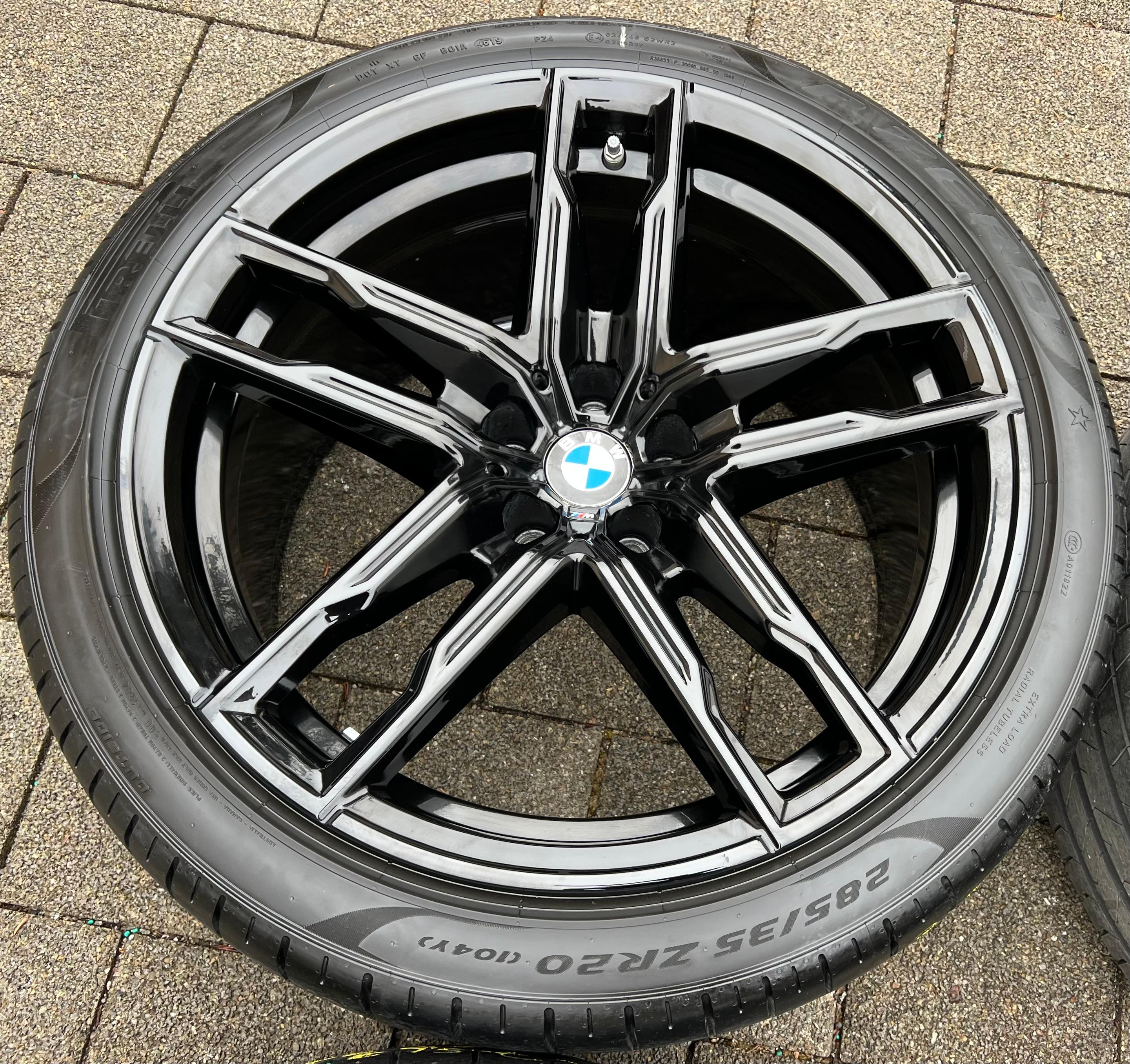 4 ORIGINELE 20" ALUMINIUM ZOMERWIELEN BMW M5 F90 M8 F90 F91 F92 F93 STYLING 810M RDKS