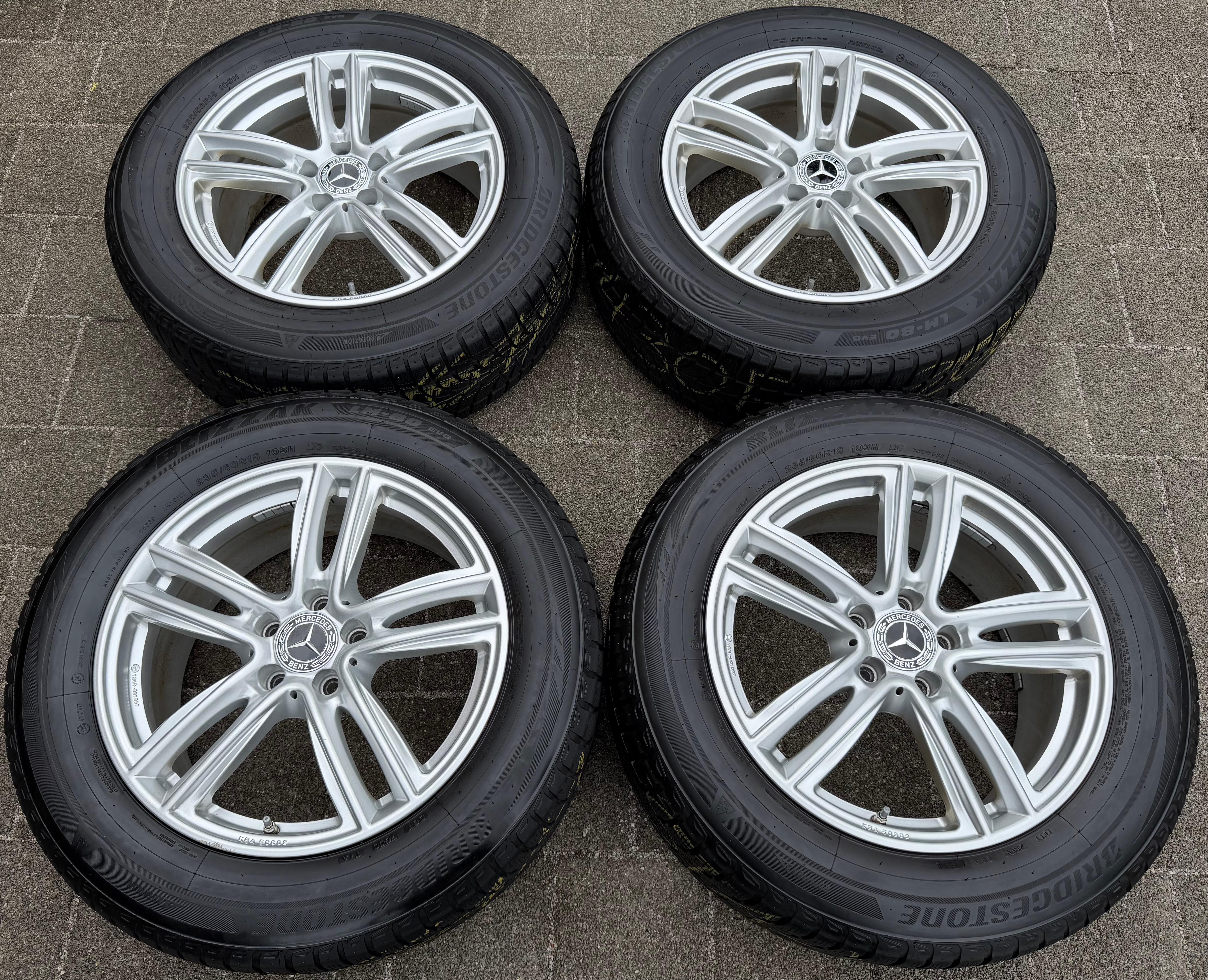 4 ALU 18" WINTERRÄDER MERCEDES GLC GLC-COUPE 204X W253 235/60R18 103H RDKS 2023