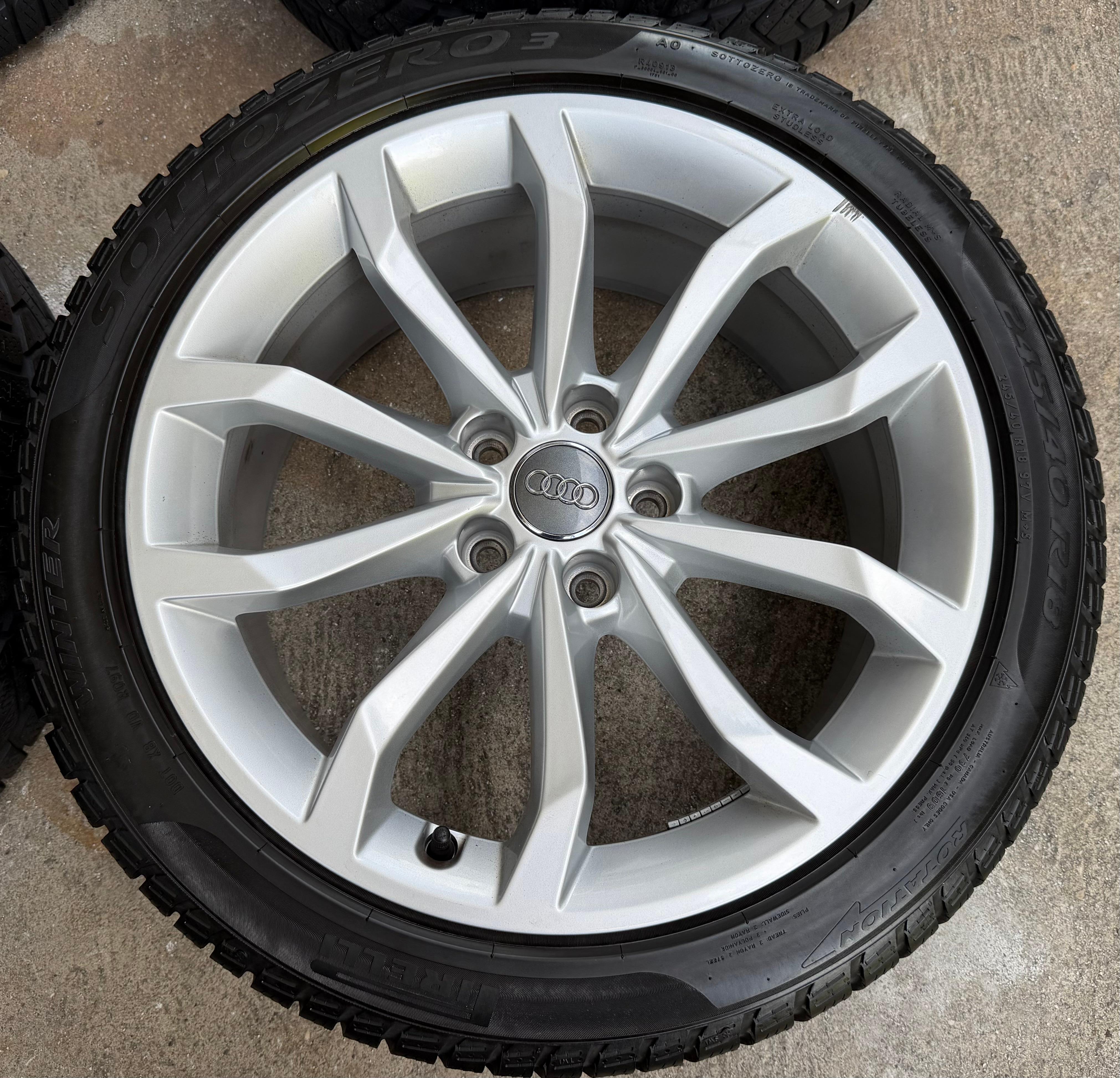 4 Original 18" Alu Winterräder Audi A4 S4 8W B9 8W0601025H 245/40R18 97V 2020