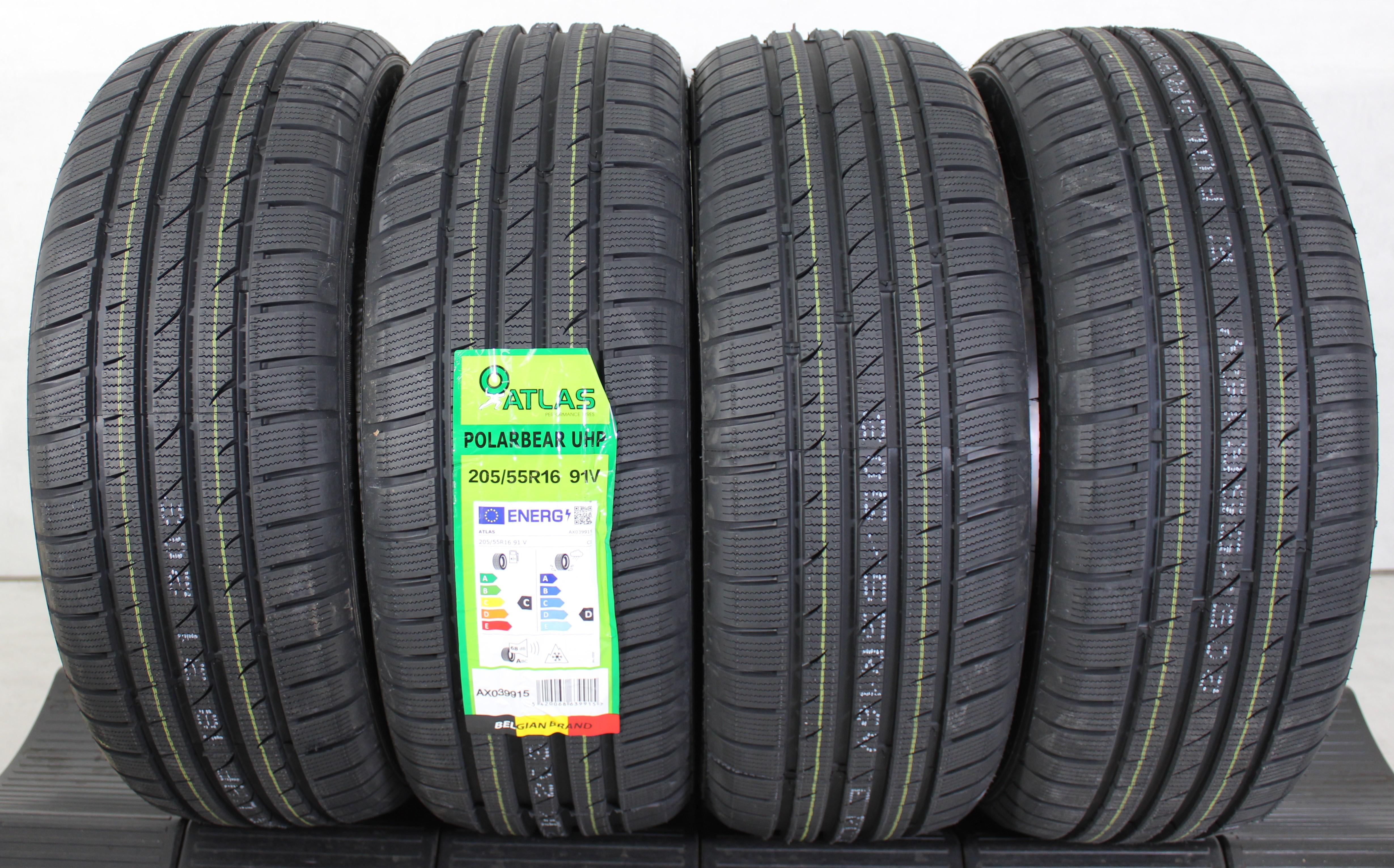 4 x 205/55R16 91V Winterreifen Atlas Polarbear UHP 2024