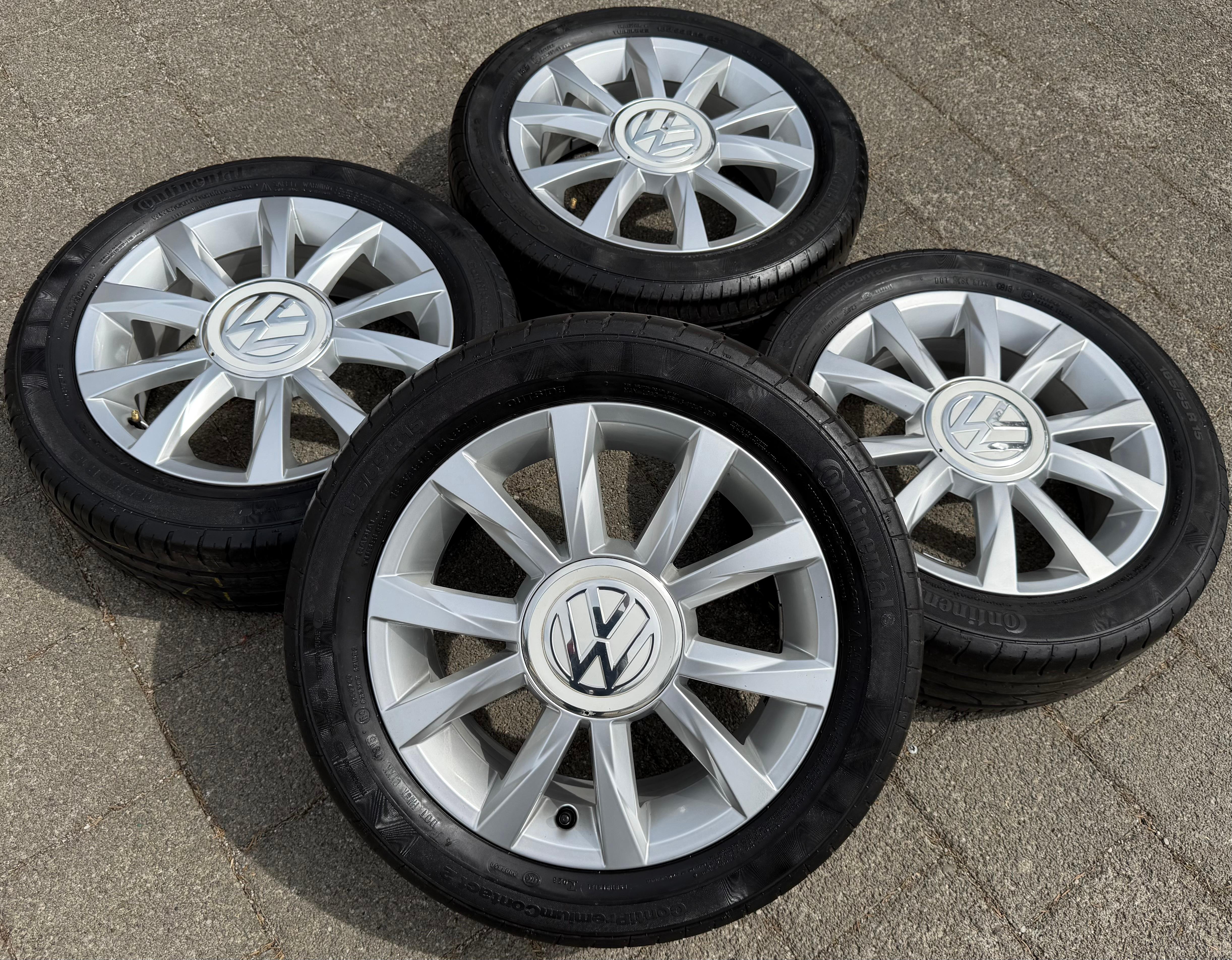 4 ORIGINAL 15" ALUFELGEN VW UP UP! 5,5x15 ET41 1S0601025AP RAVENNA