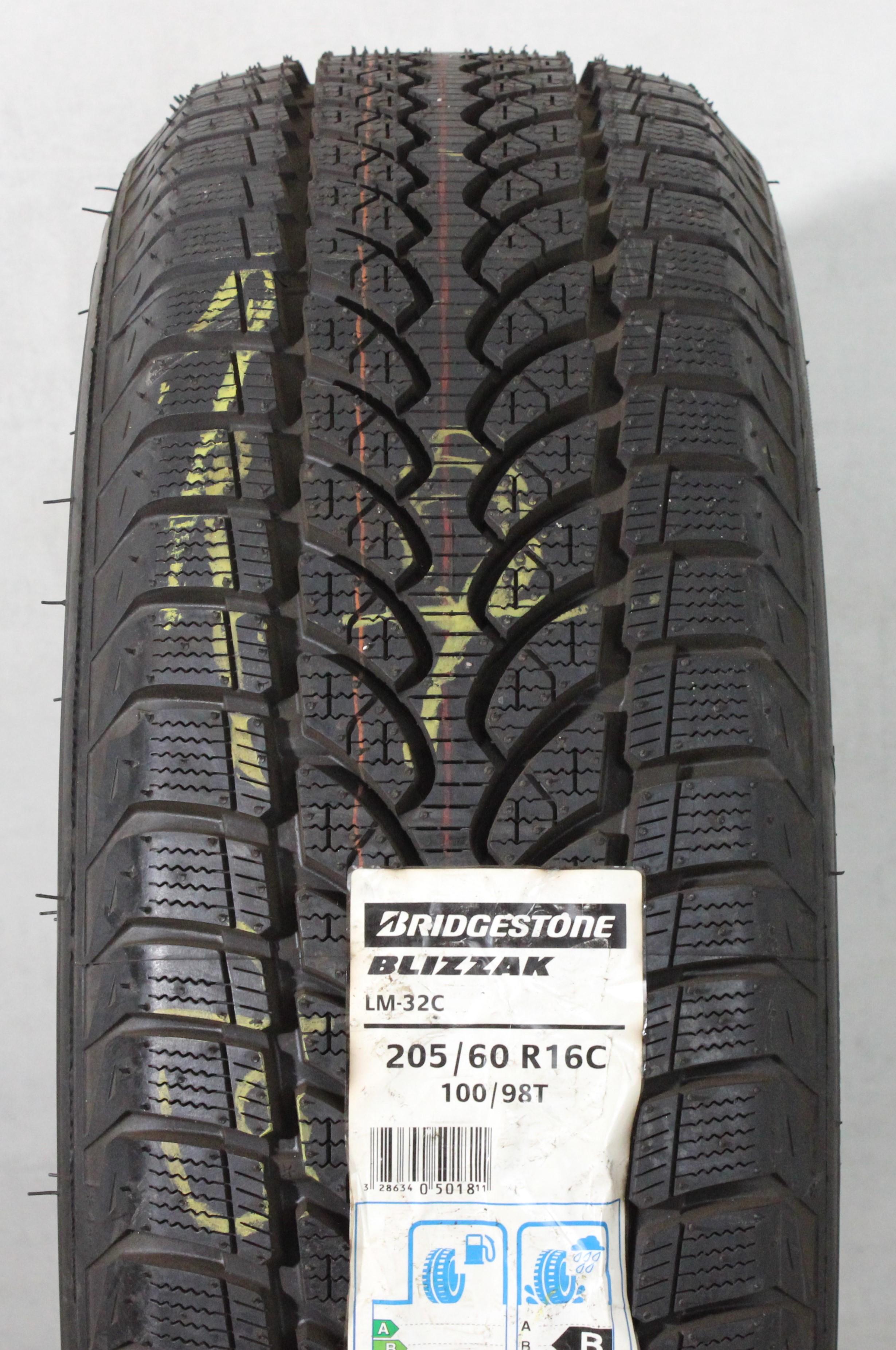 1 x 205/60R16C 100/98T Winterreifen Bridgestone Blizzak LM-32 C NEU 2019