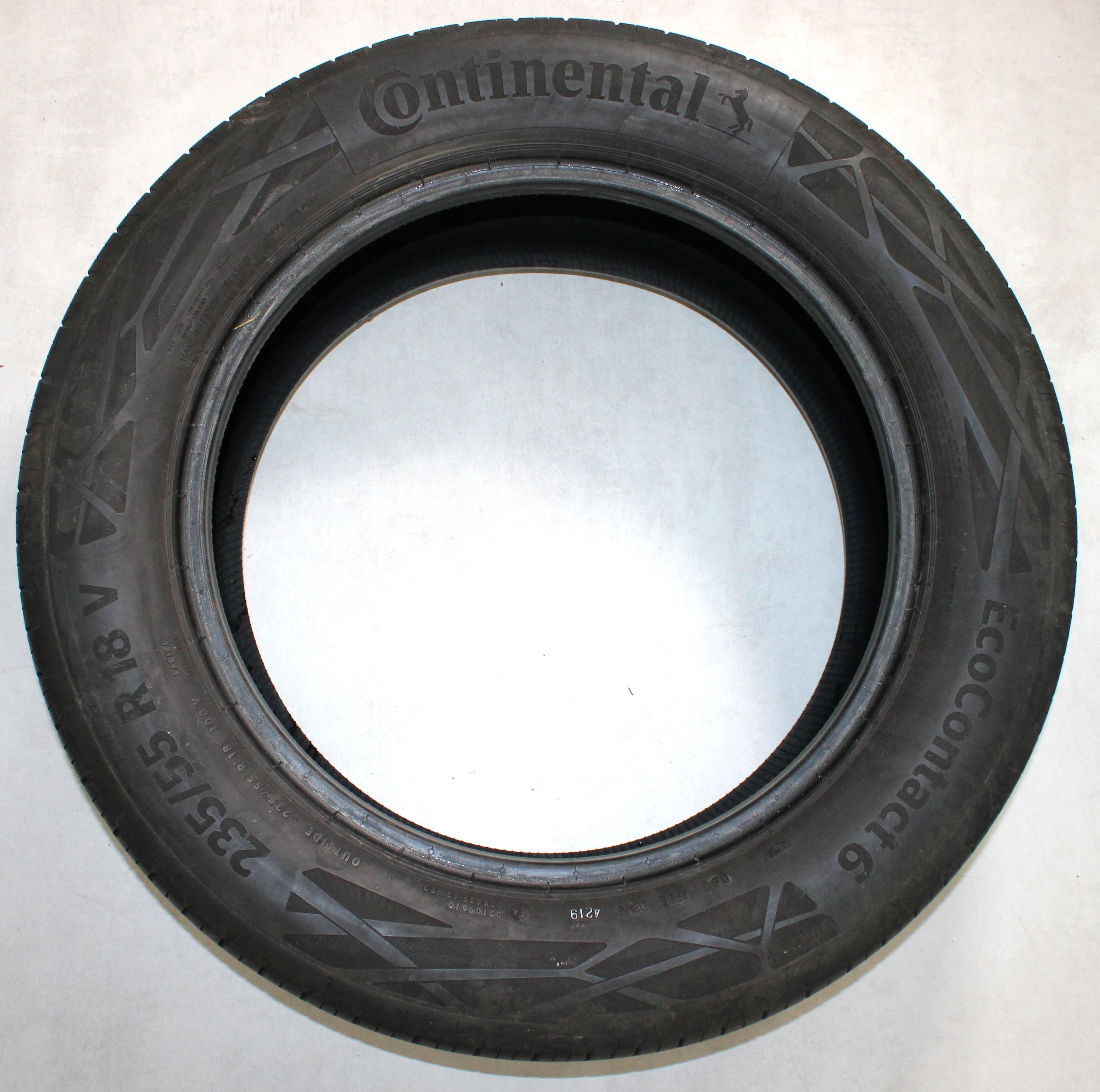 4 x 235/55R18 100V Sommerreifen Continental  Eco Contact 6 4,5-5mm 2x2019/2x2021 Seal