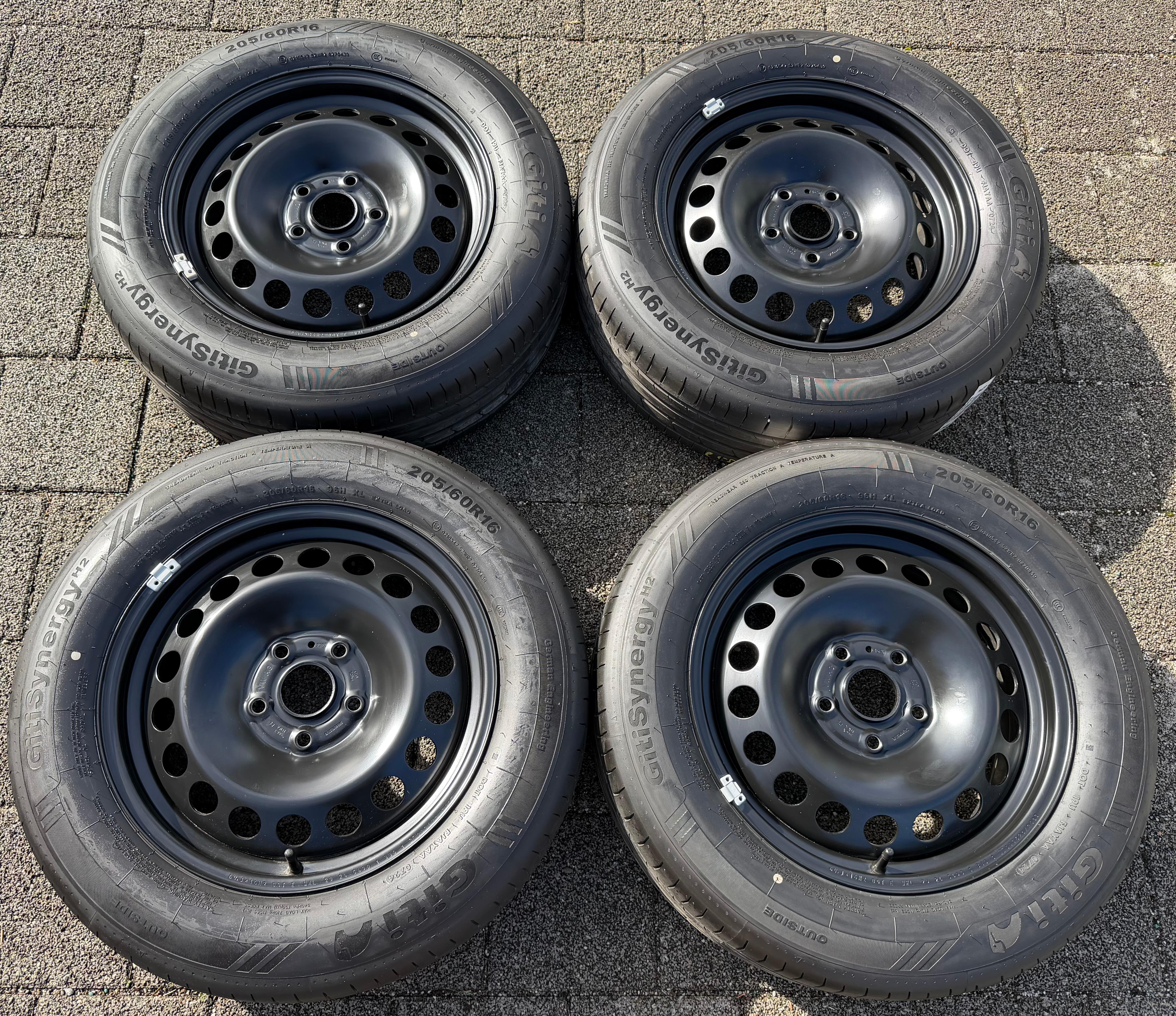 4 ORIGINAL STAHLFELGEN 16" FELGEN VW CADDY V SK 6,5x16 ET48 5x112 FREIHAUS