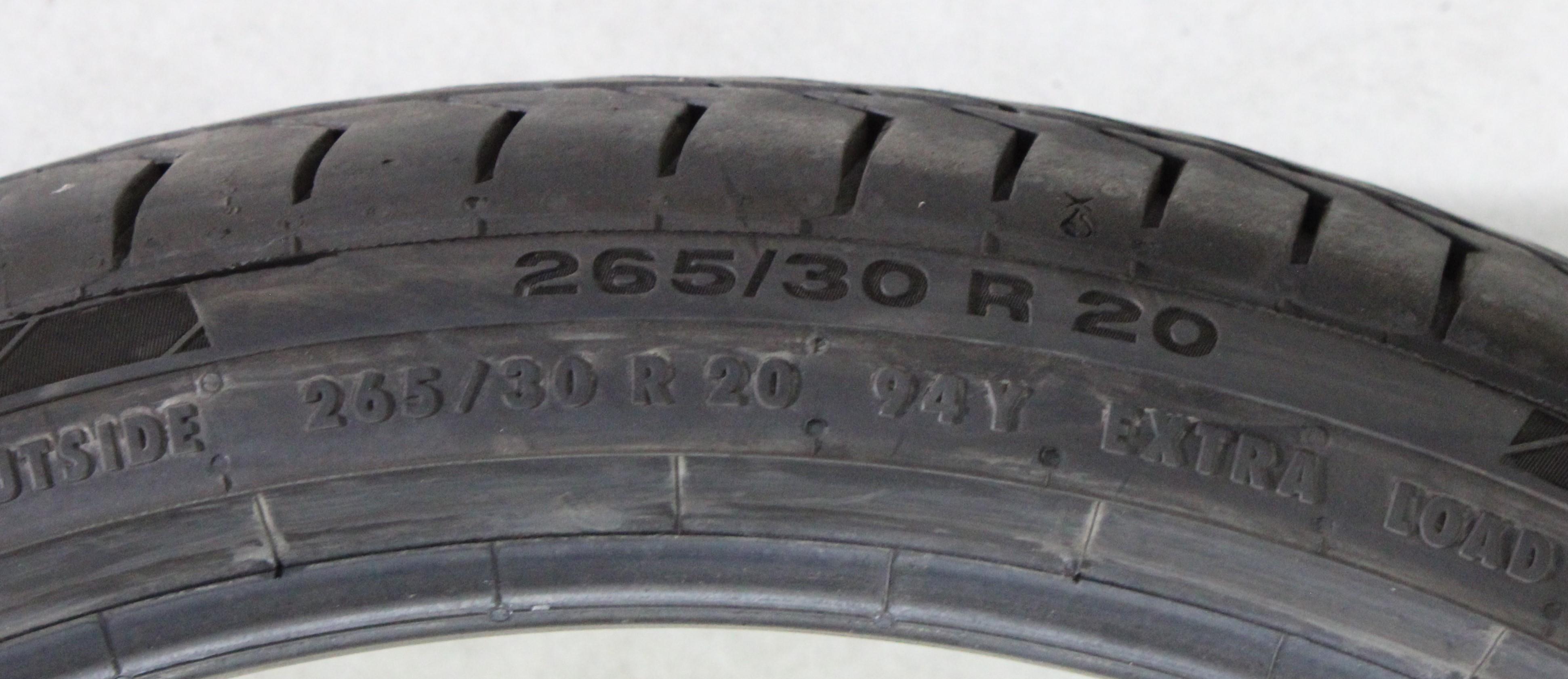 1 x 265/30R20 94Y neumático de verano Continental Sport Contact 5P R01 6,5-7 mm 2026 Silent XL