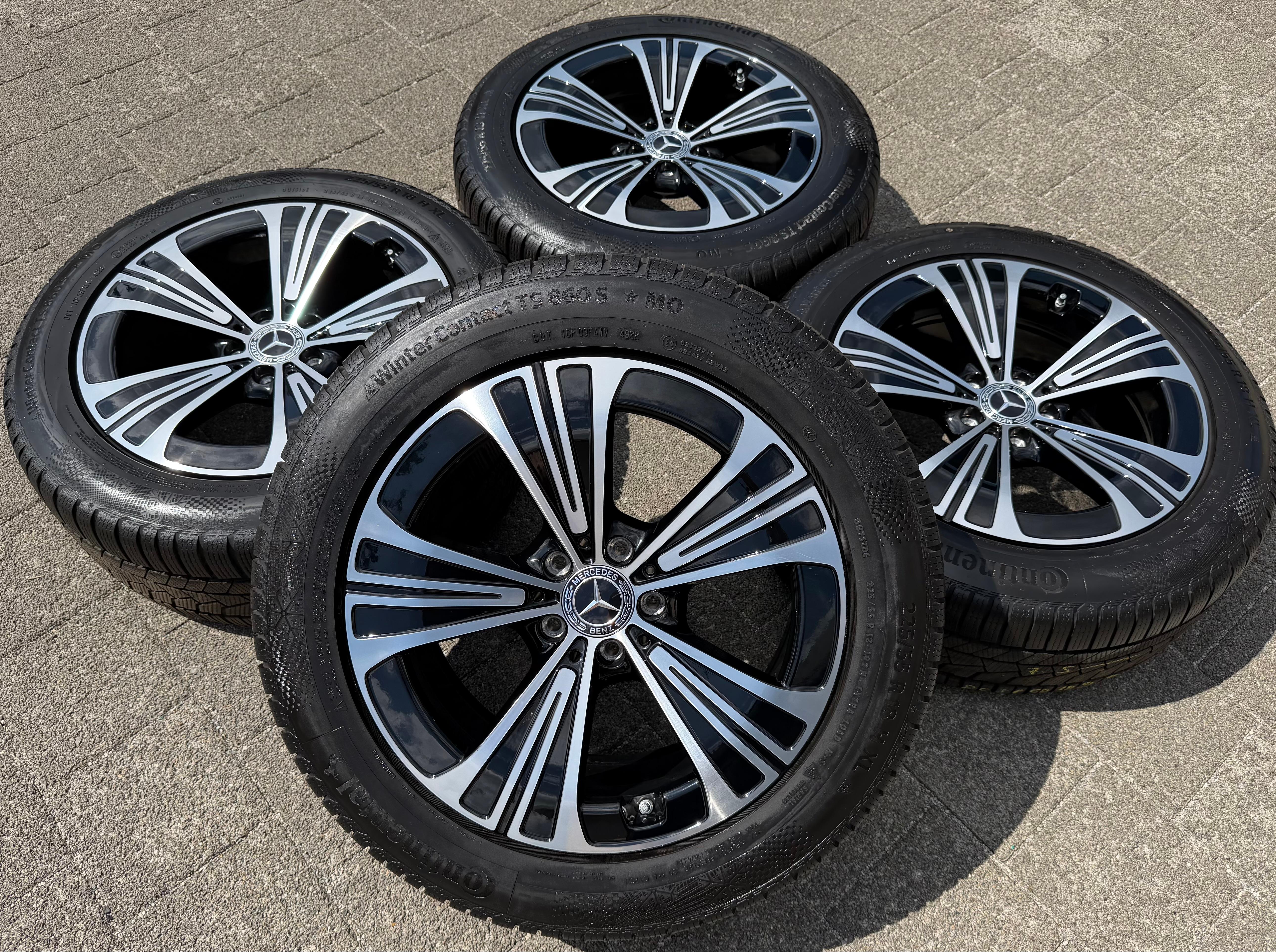 4 Original 18" Alu Winterräder Mercedes E-Klasse W214 A2144012200 225/55R18 102H