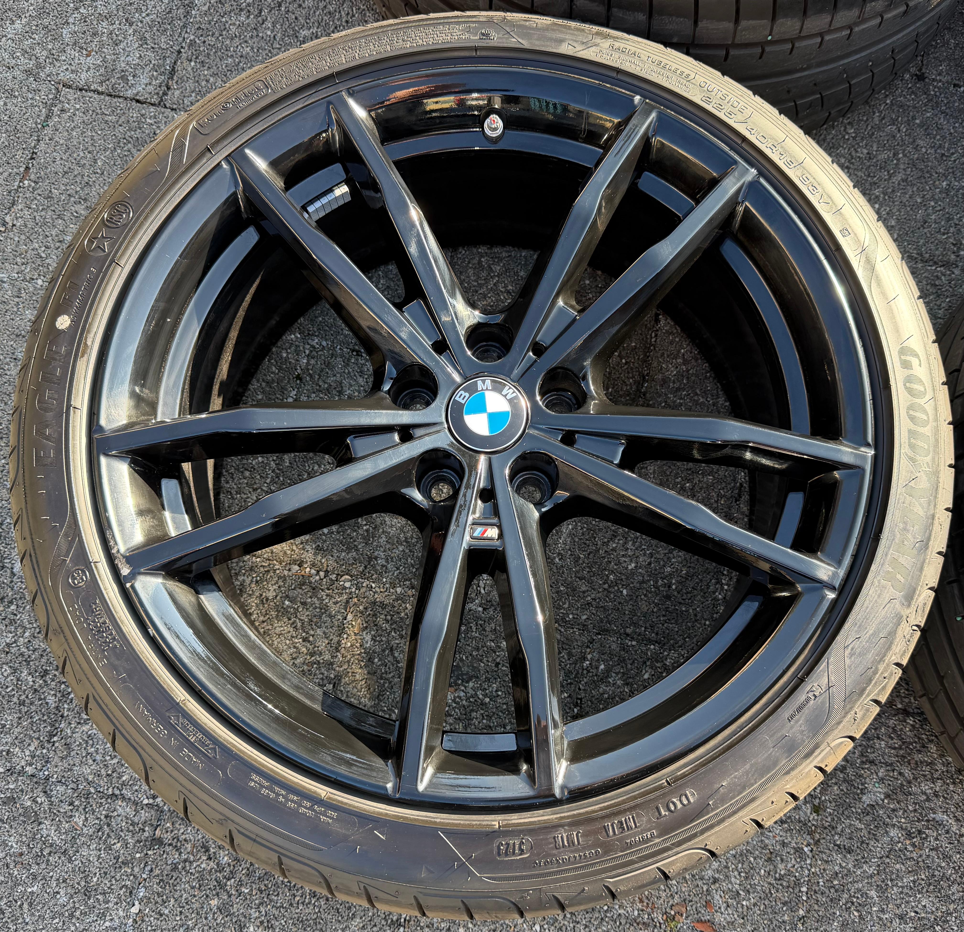4 roues été complètes en alliage d’origine 19" BMW Série 3 G20 G21 Série 4 G22 G23 M791 avec RDKS