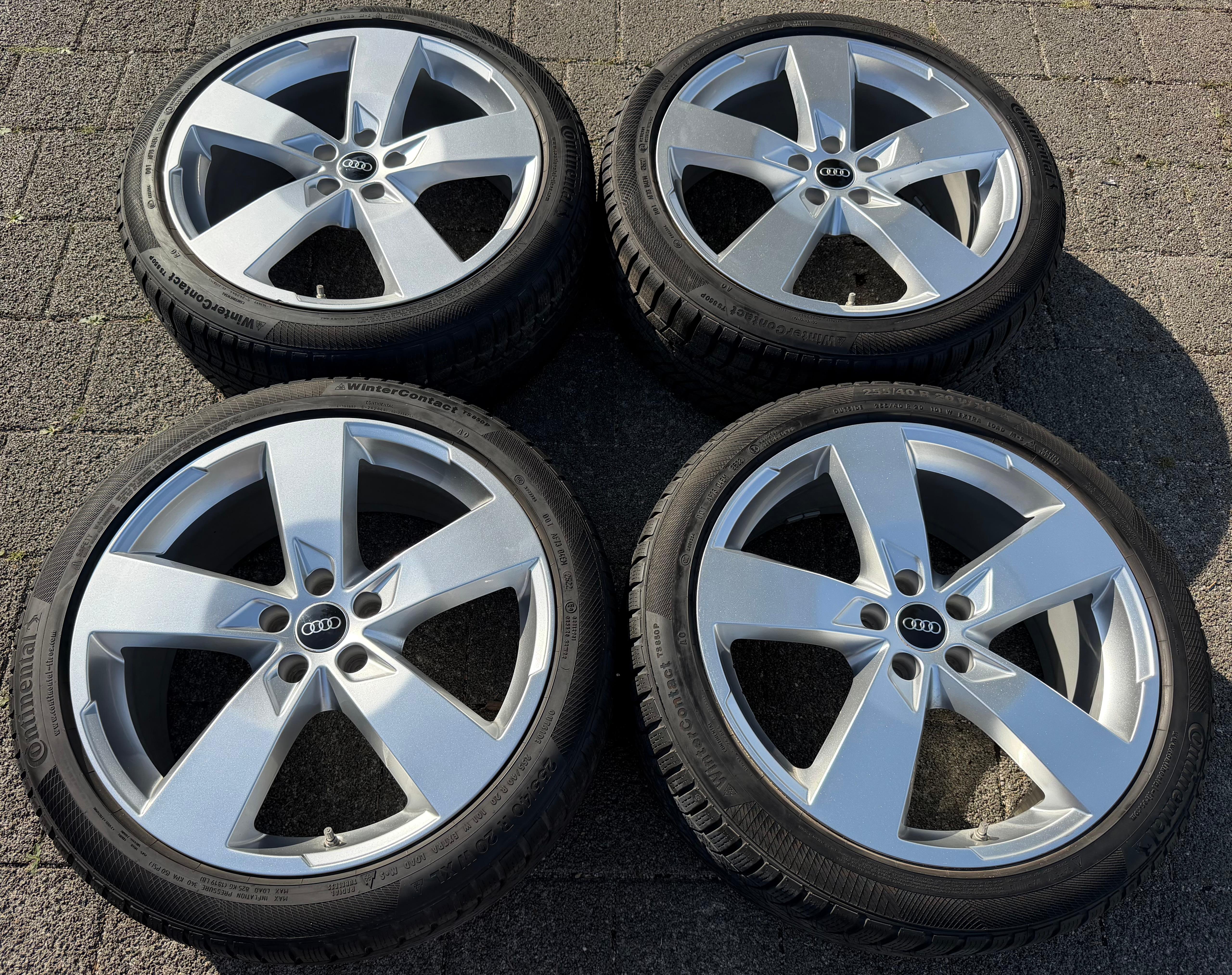 4 Original 20" Alu Winterräder Audi A6 S6 C8 F2 4K0601025K 2022 255/40R20 101W Continental
