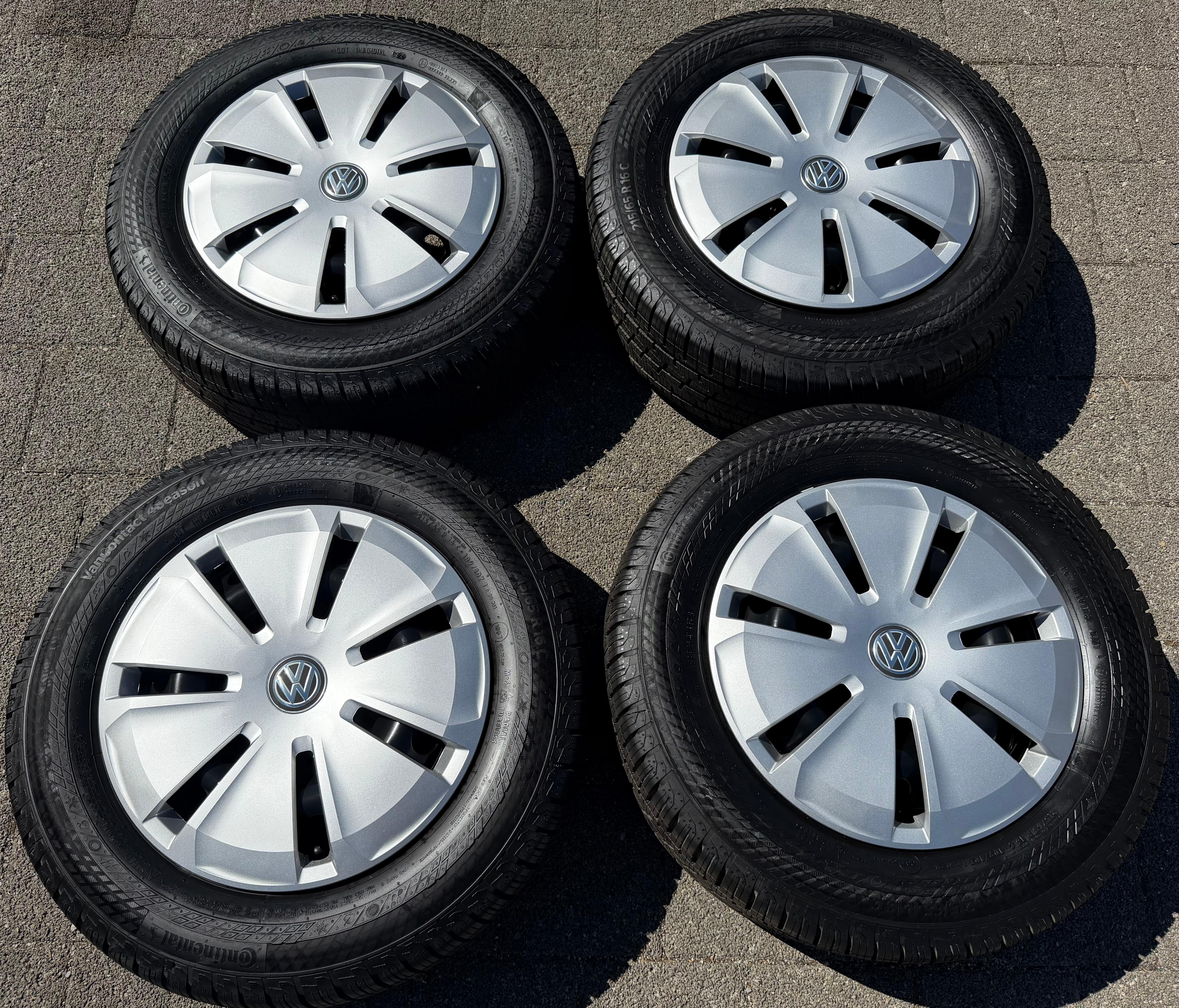 4 neumáticos para todas las estaciones para furgoneta VW T5 y T6, 215/65R16C 109/107T, Continental 2024, M+S