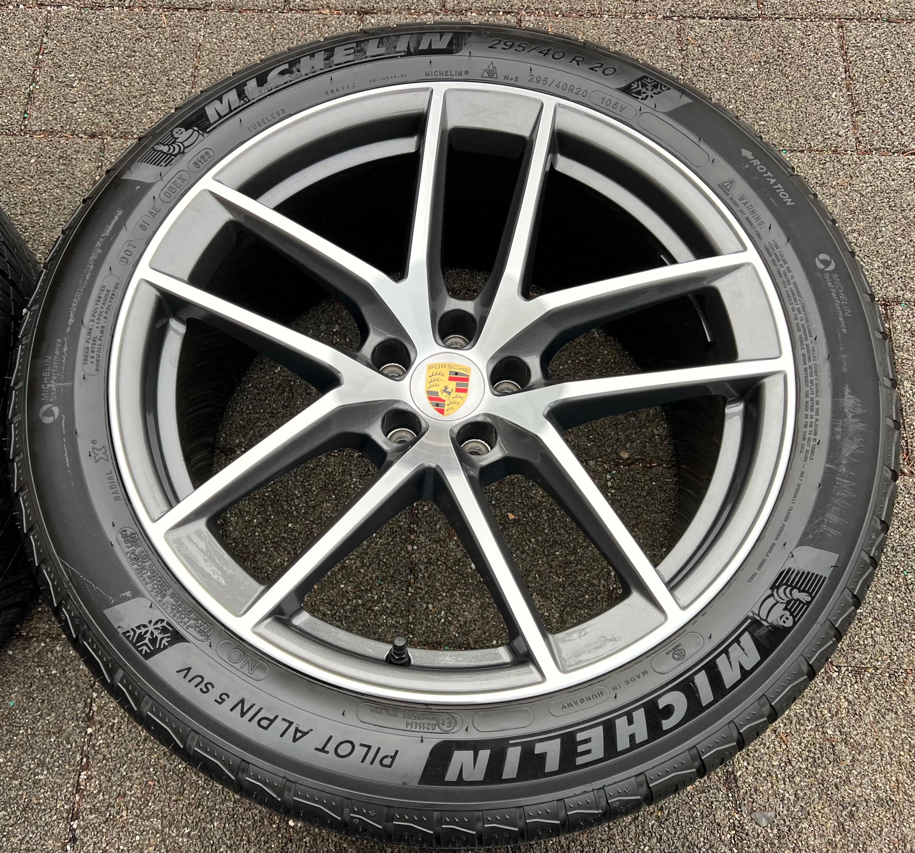 4 ORIGINAL 20" ALU WINTERRÄDER PORSCHE MACAN 265/45R20 104V 295/40R20 106V RDKS