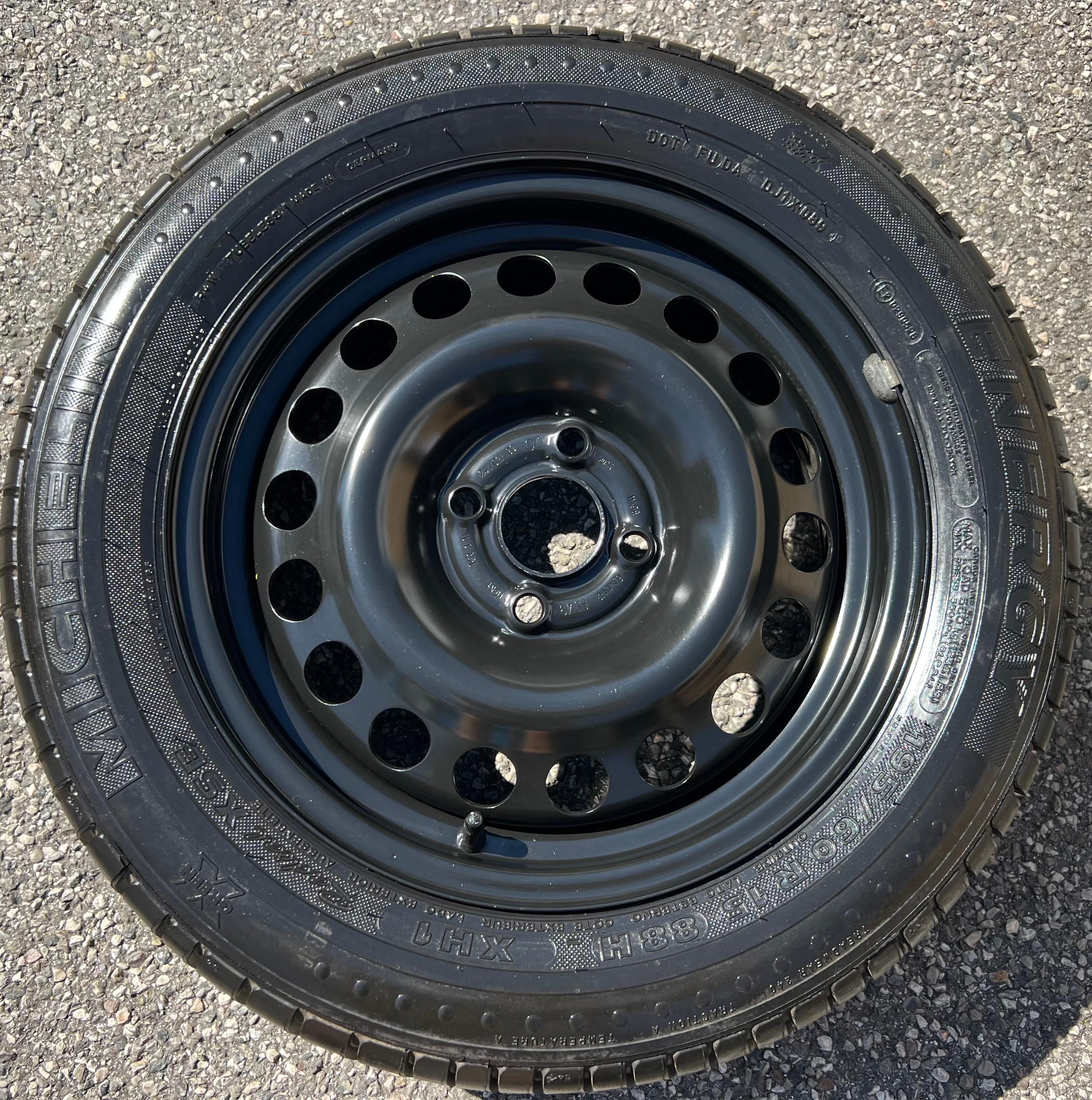 1 X GERESERVEERD NOTRAD OPEL ASTRA-F ASTRA-G 195/60R15 88H 6x15 ET49 4x100