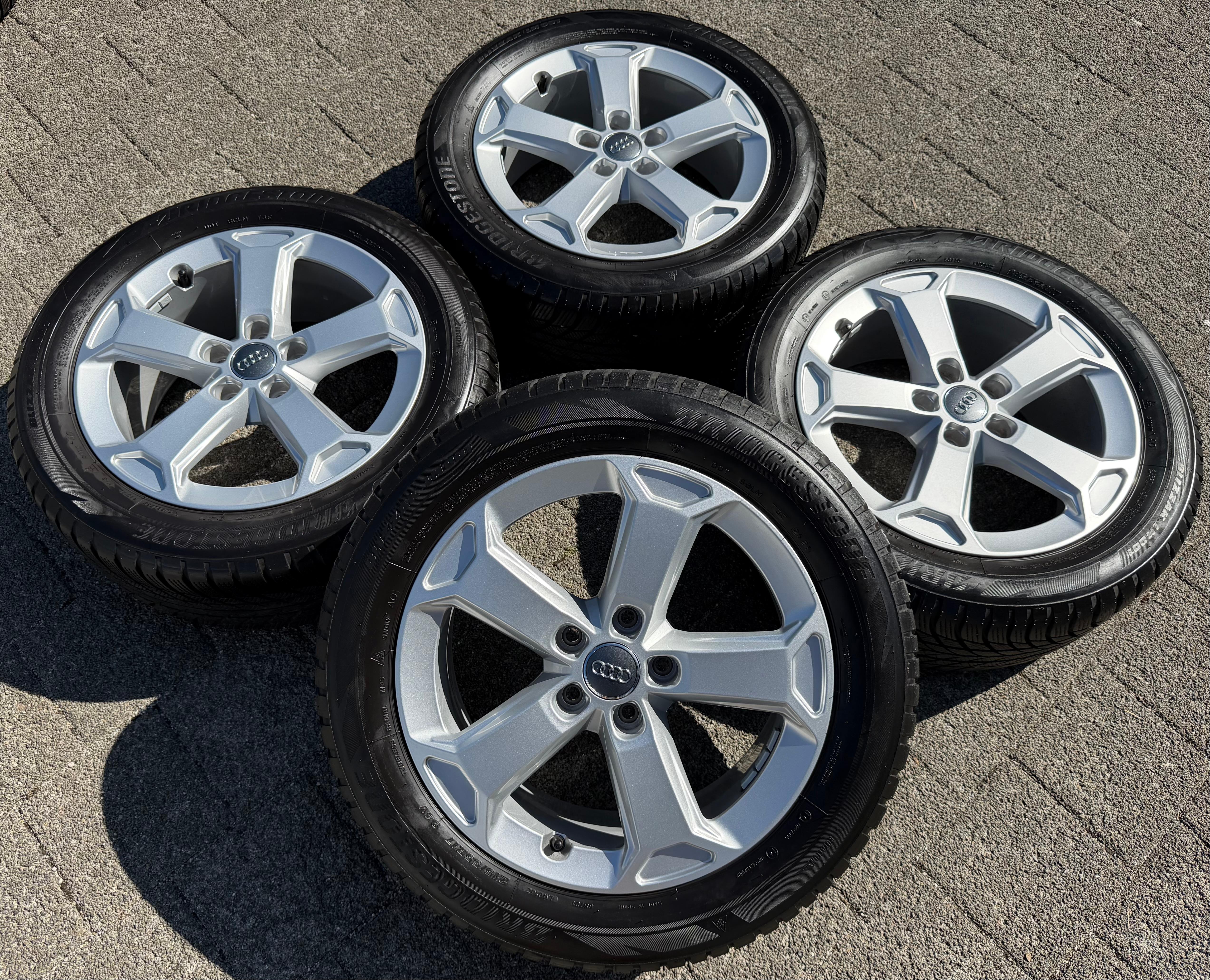 4 Original 17" Alu Winterräder Audi Q2 SQ2 215/55R17 94V Bridgestone 81A071497A