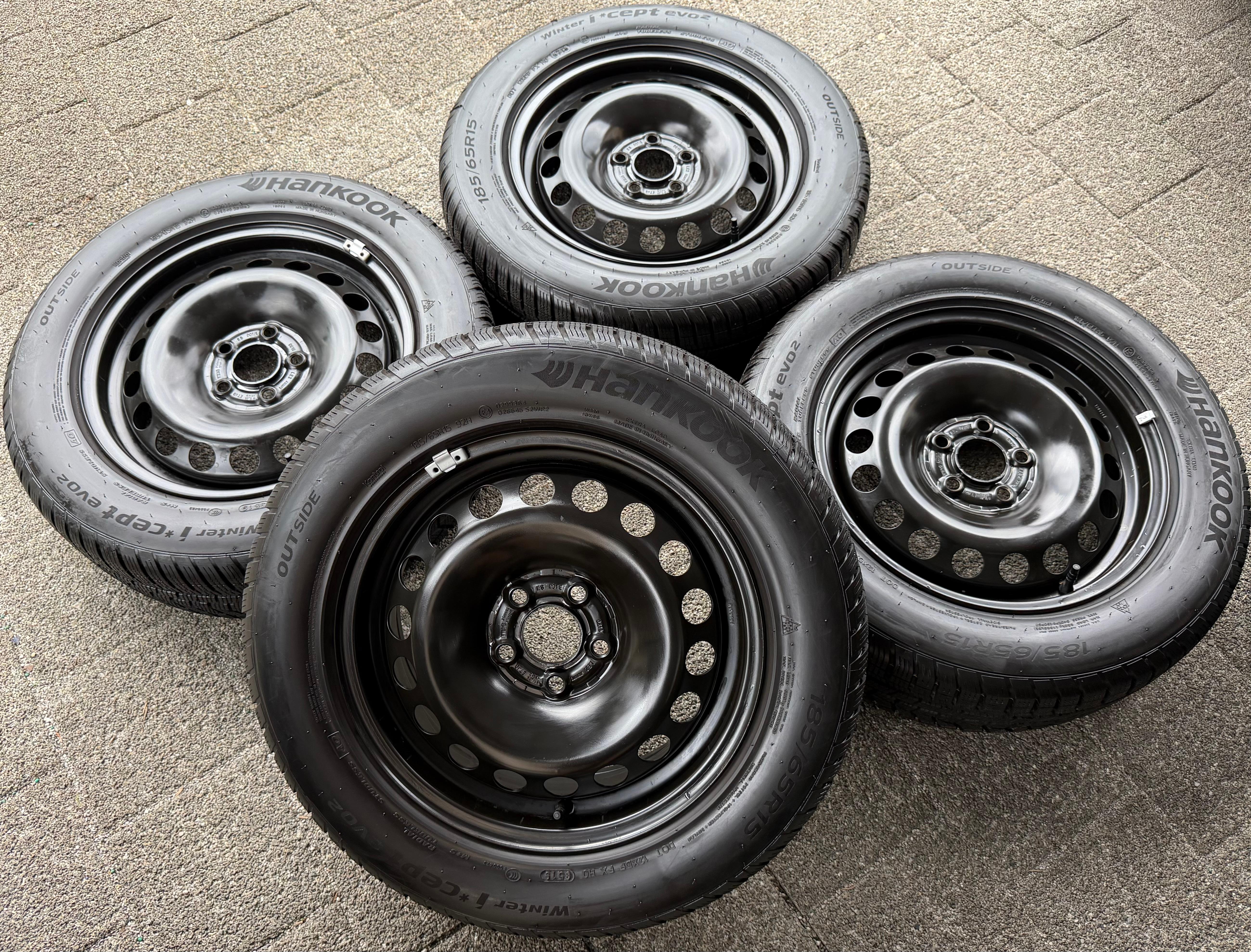 4 RUEDAS DE INVIERNO AUDI A1 CITY CARVER GB SEAT IBIZA ARONA KJ VW POLO AW 2G 185/65R15 92T
