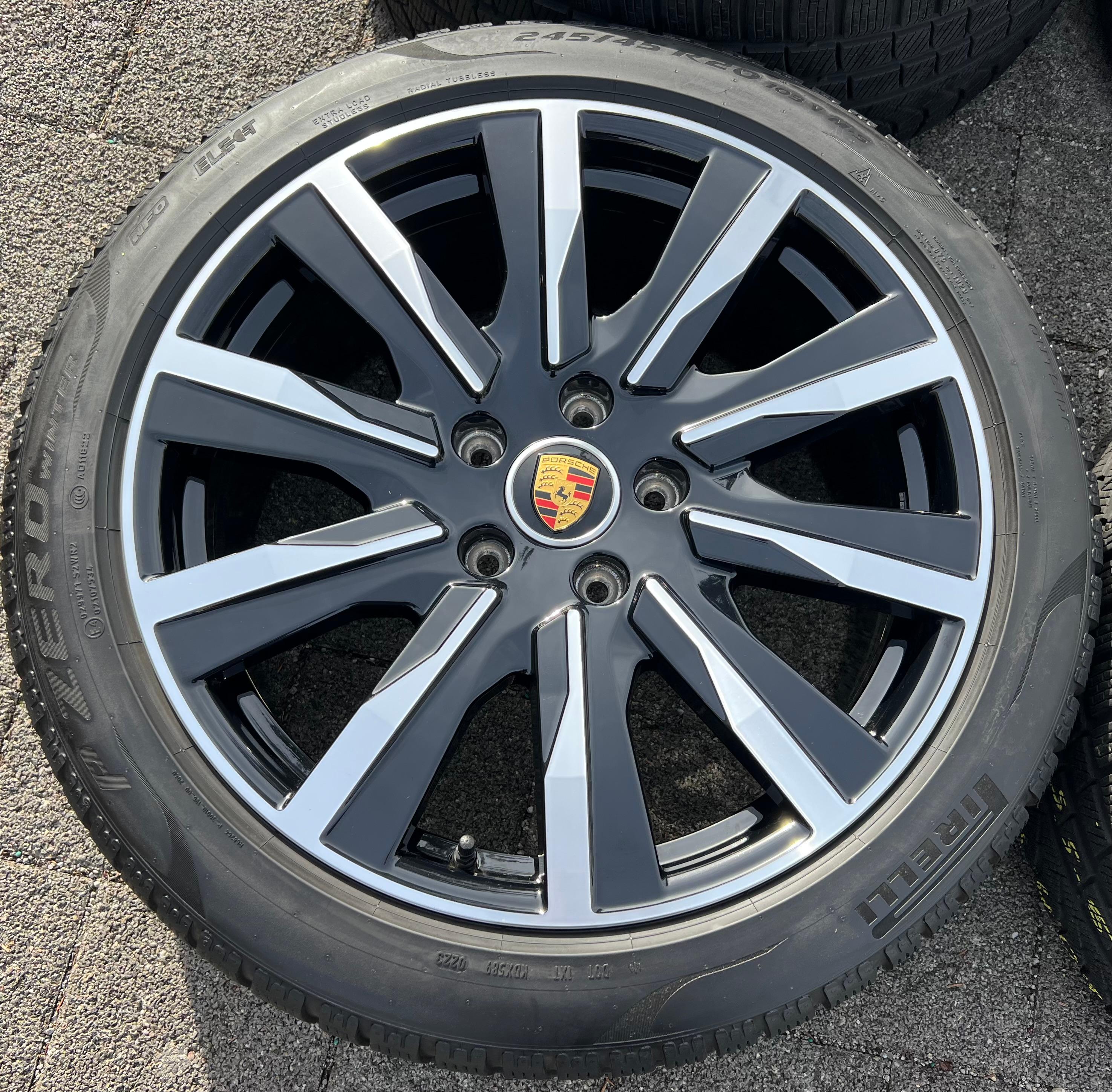 4 ORIGINAL 20" ALU WINTERRÄDER PORSCHE TAYCAN TEQUIPMENT RDKS FREIHAUS