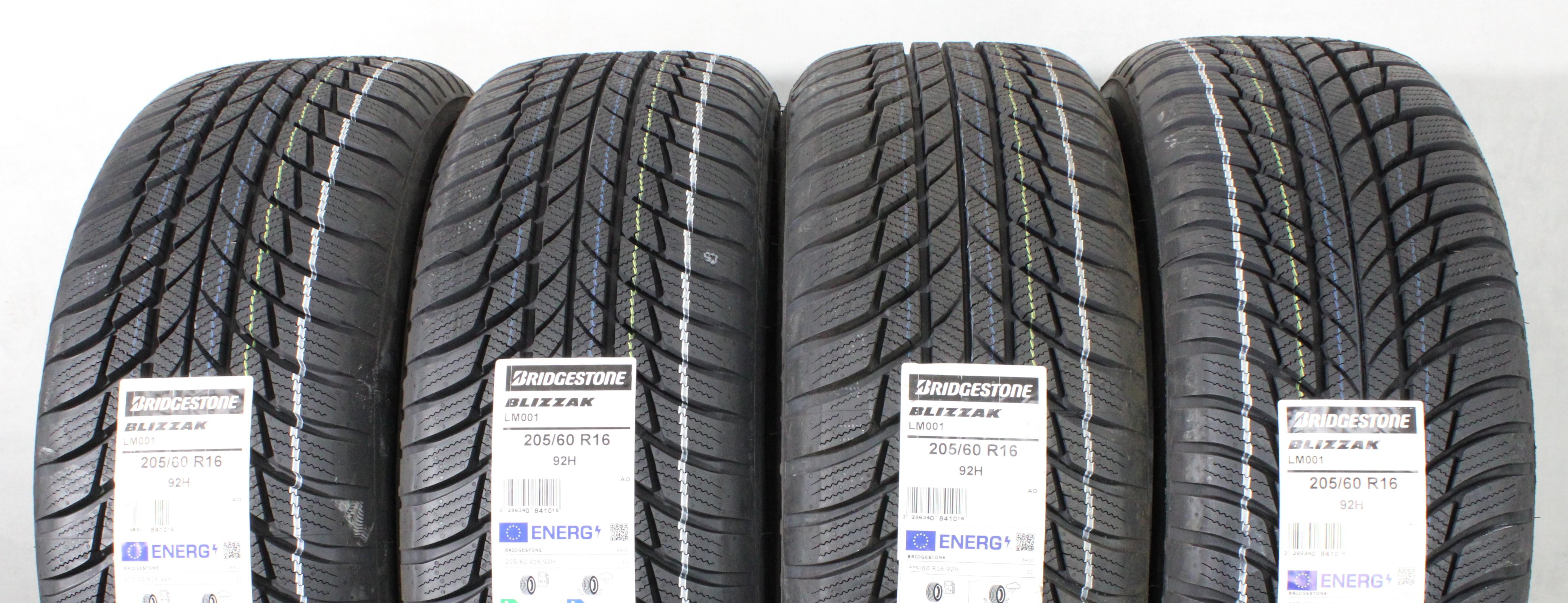 4 pneus hiver Bridgestone Blizzak LM001 AO 2024 92H, 205/60R16, neufs