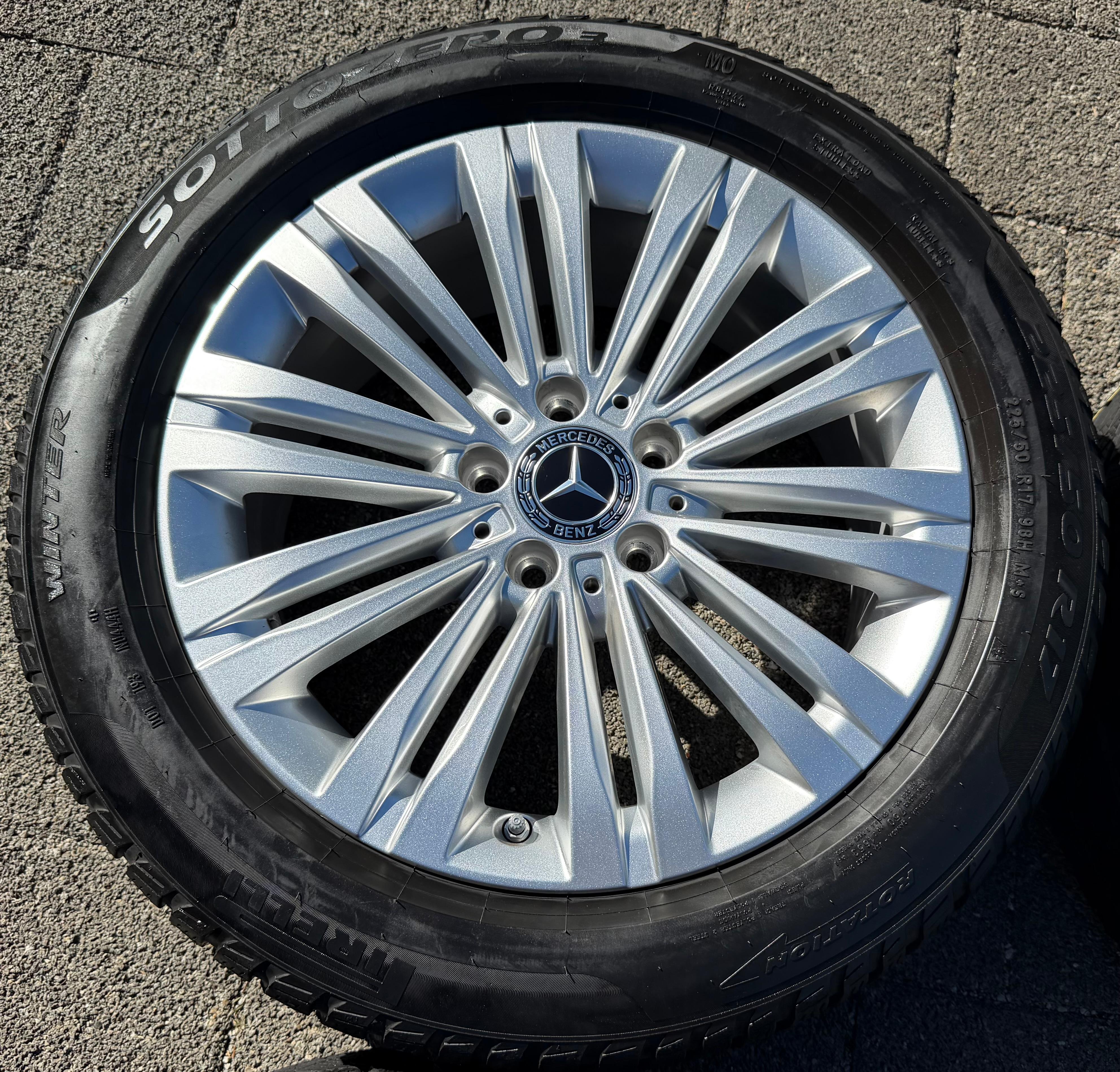 4 Original 17" Alu Winterräder Mercedes C-Klasse W206 A2064014400 2024 Pirelli