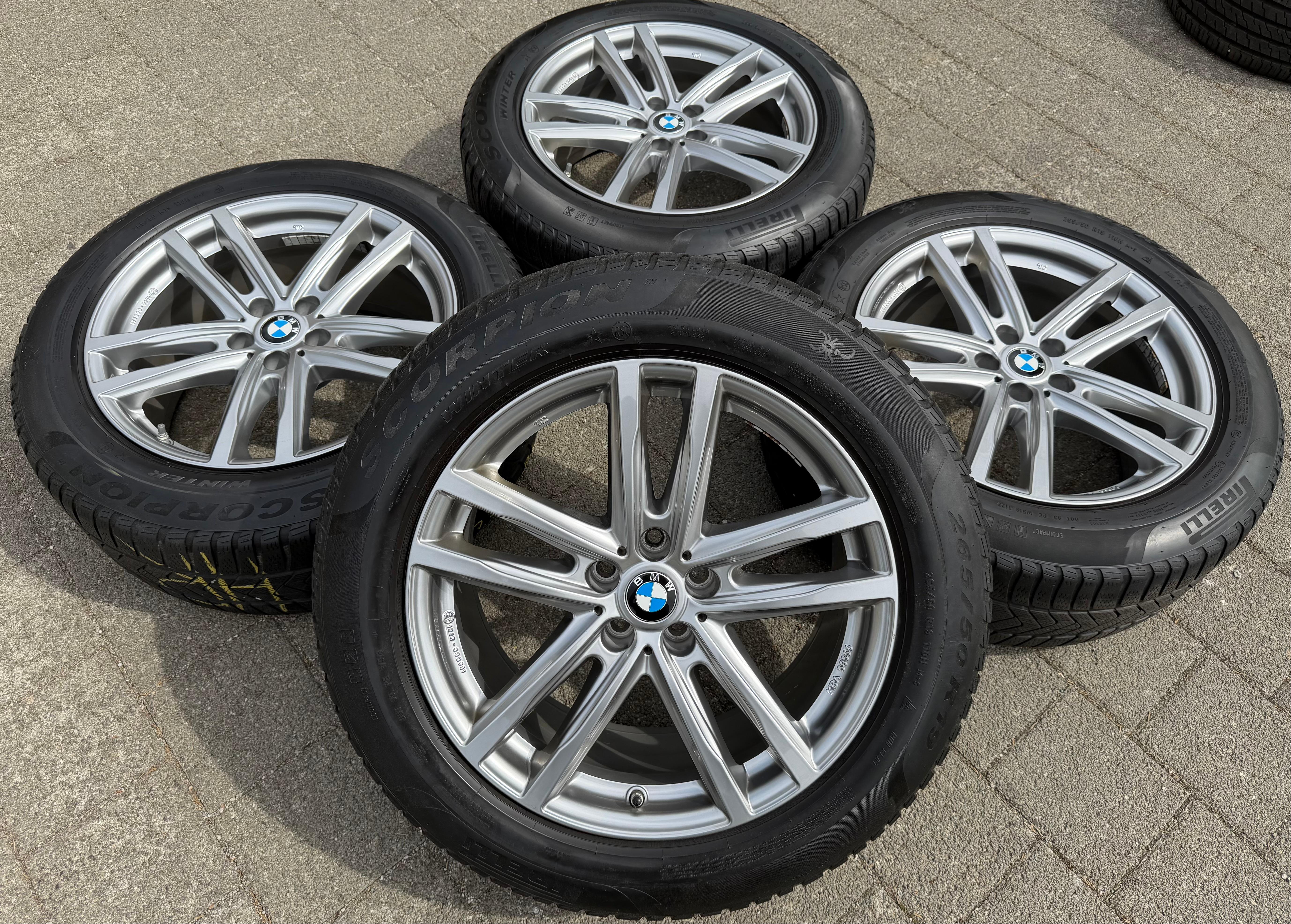 4 ALU 19" WINTERWIELEN BMW X5 G05 X6 G06 265/50R19 110H PIRELLI RUNFLAT RDKS