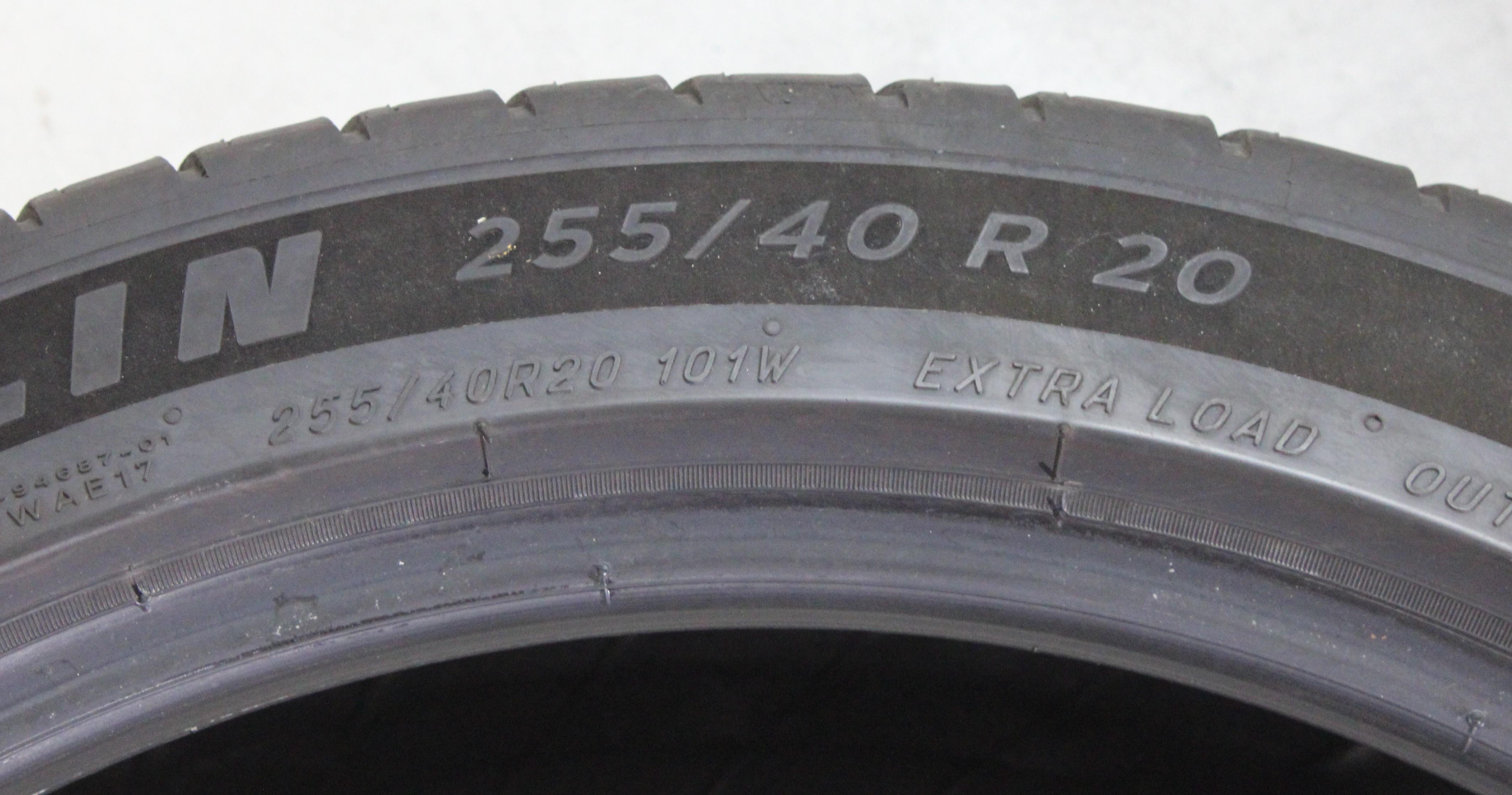 1 x 255/40R20 101W Neumático de verano Michelin Pilot Sport EV T1 5mm 2022 Silent XL