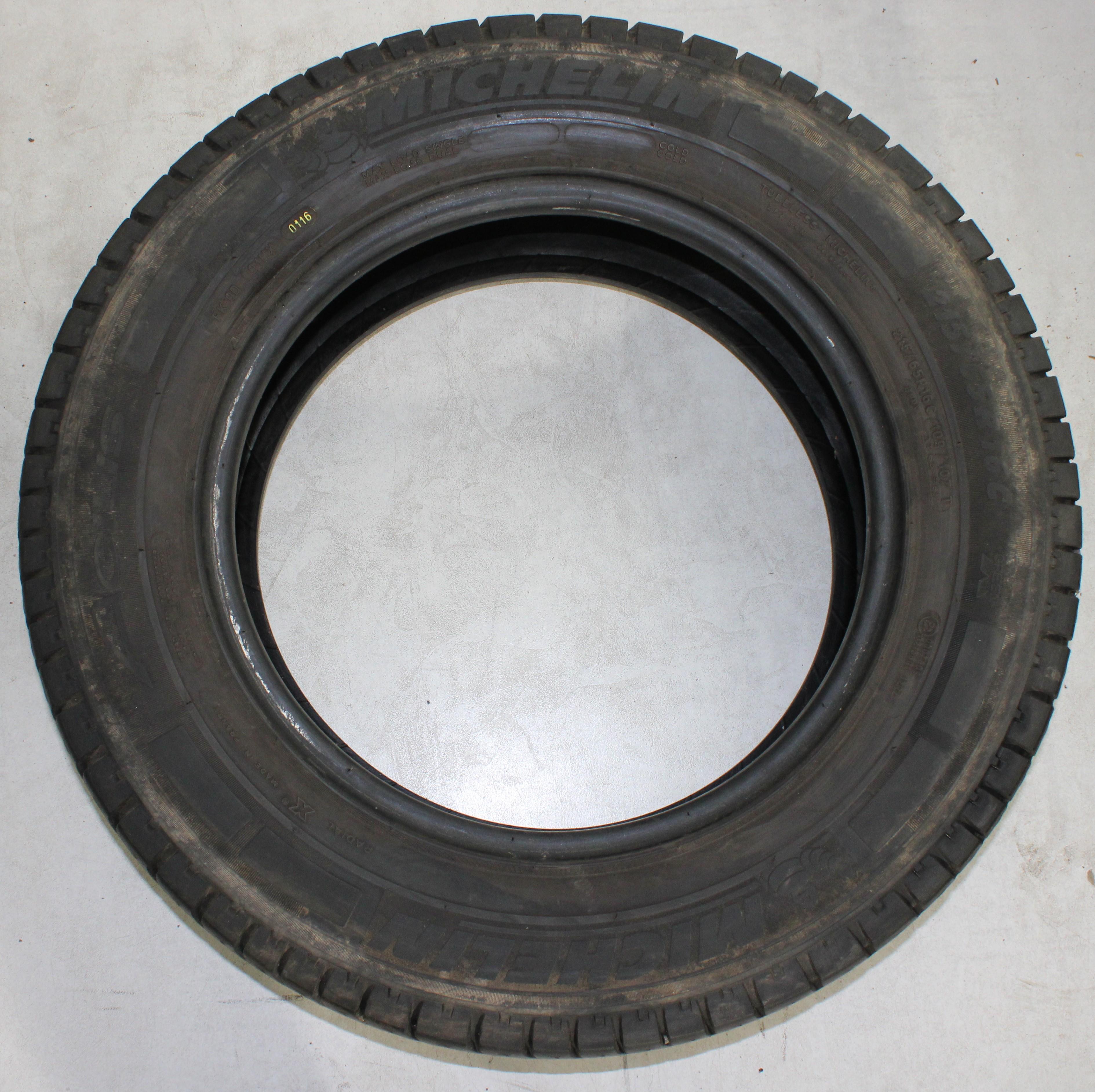 4 x 215/65R16C 109/107T Sommerreifen Michelin Agilis 2x 6,5-7mm und 2x 6-6,5mm 2015/2016/2017/2018