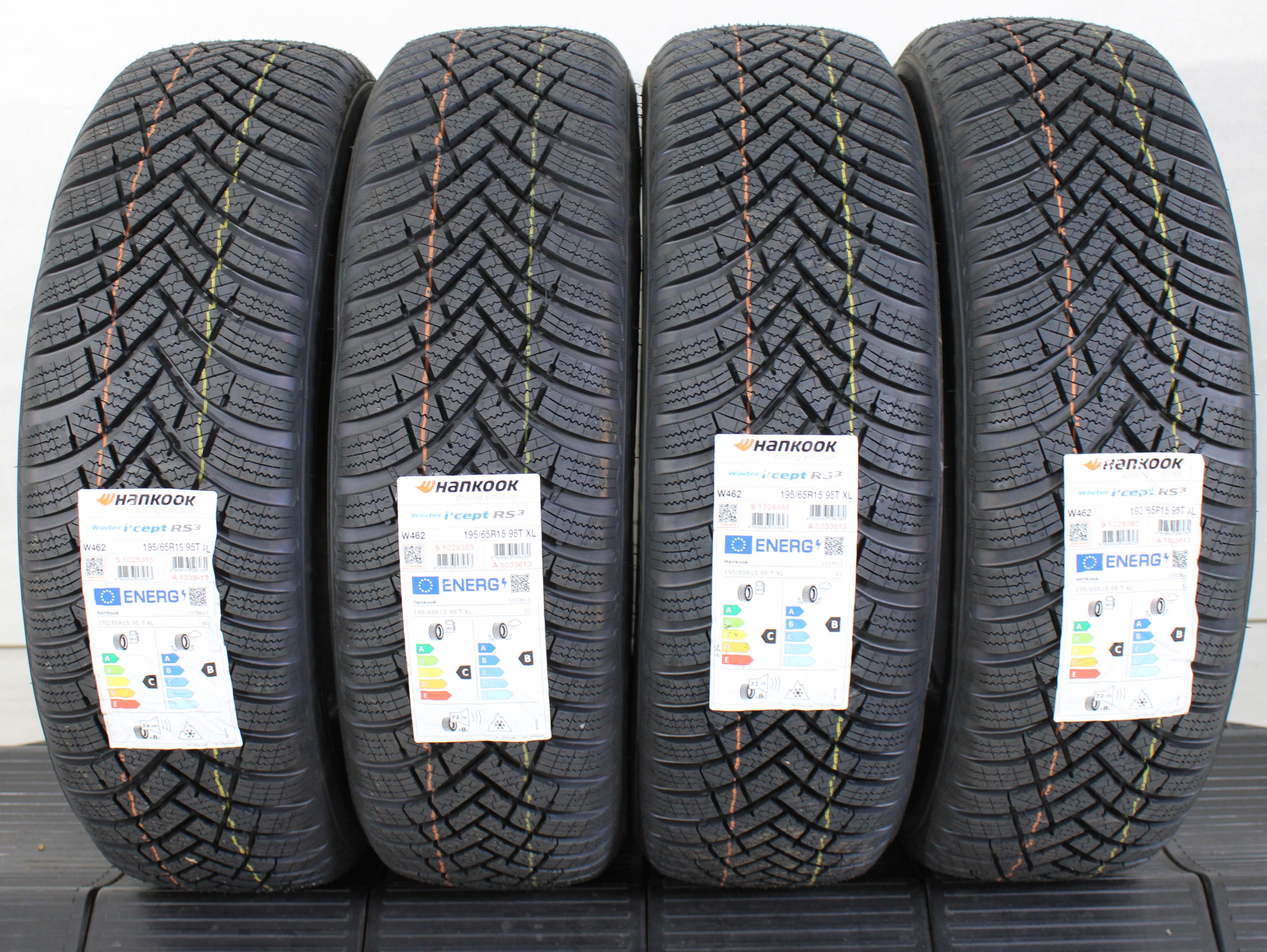 4 x 195/65R15 95T Winterreifen Hankook Winter I*Cept RS3 2023