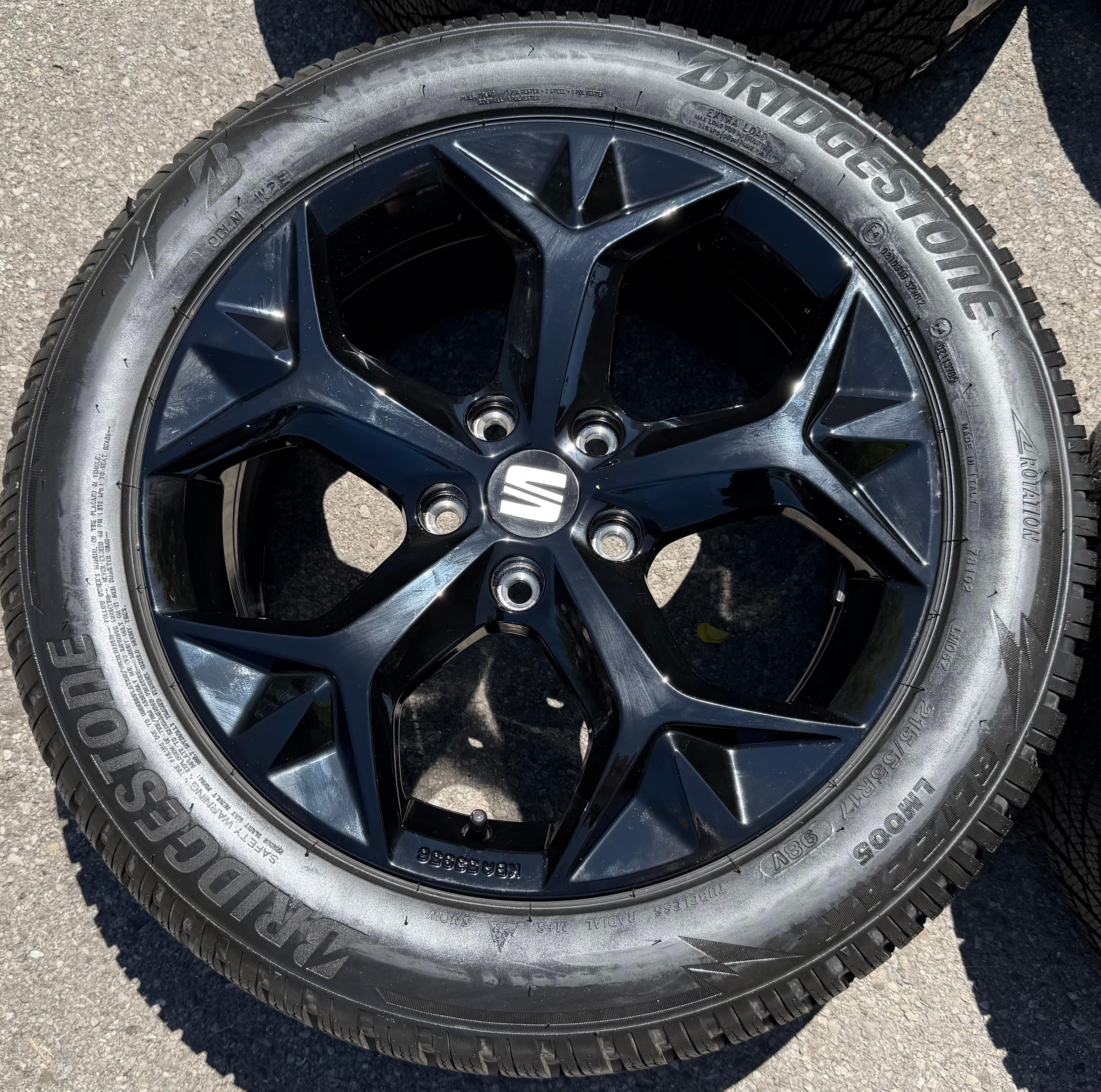 4 llantas de aluminio originales de invierno de 17" para SEAT Ateca Cupra 575071497H 215/55R17 98V 2022, nuevas
