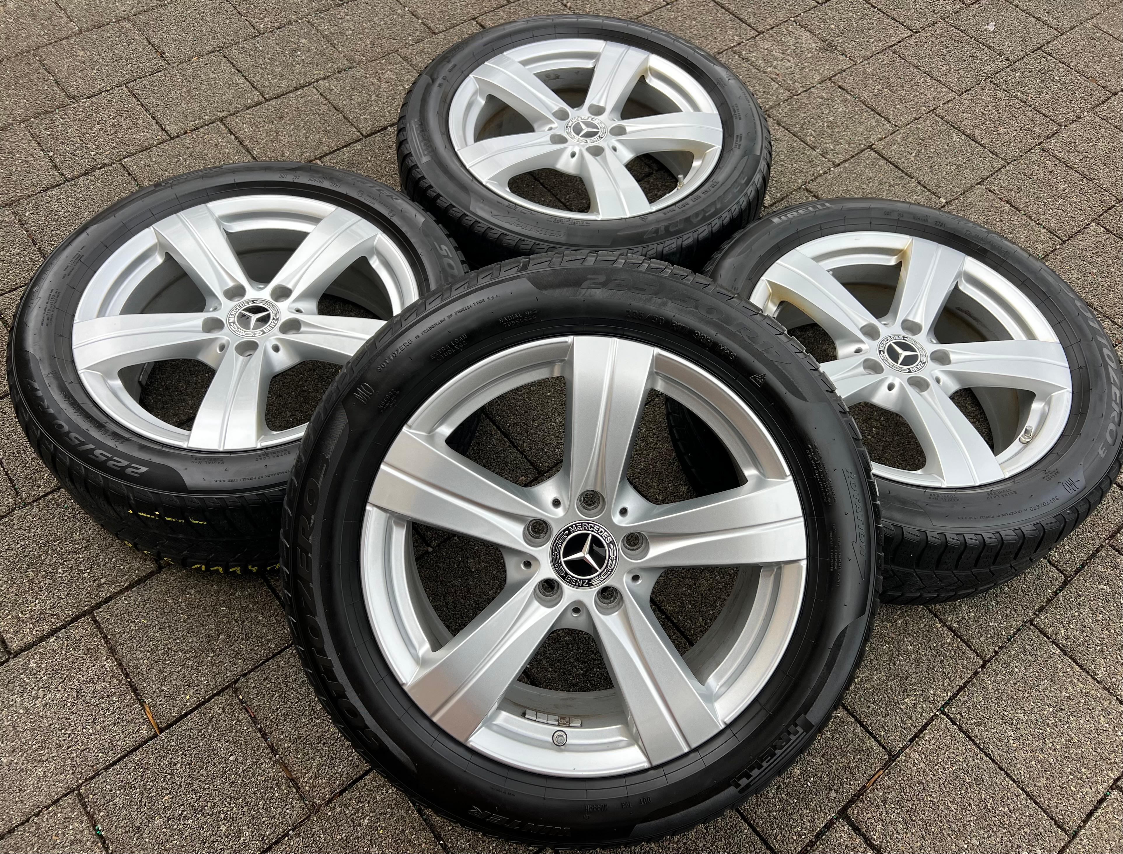 4 ORIGINAL 17" ALU WINTERRÄDER MERCEDES C-KLASSE W206 A2064017200 TOP FREIHAUS