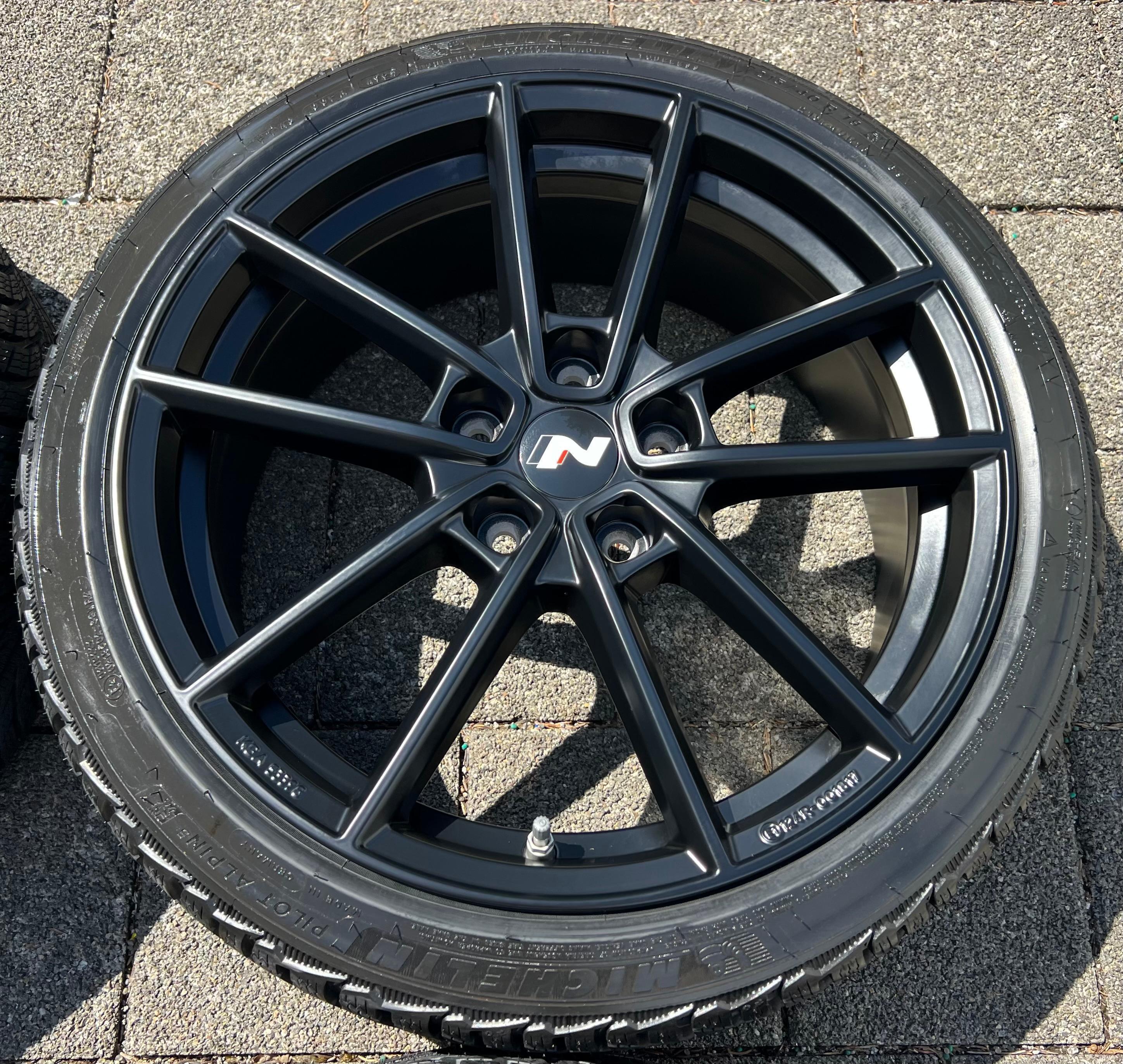 4 ORIGINAL 18" ALU WINTERRÄDER HYUNDAI i20N 215/40R18 89V RDKS NEU FREIHAUS