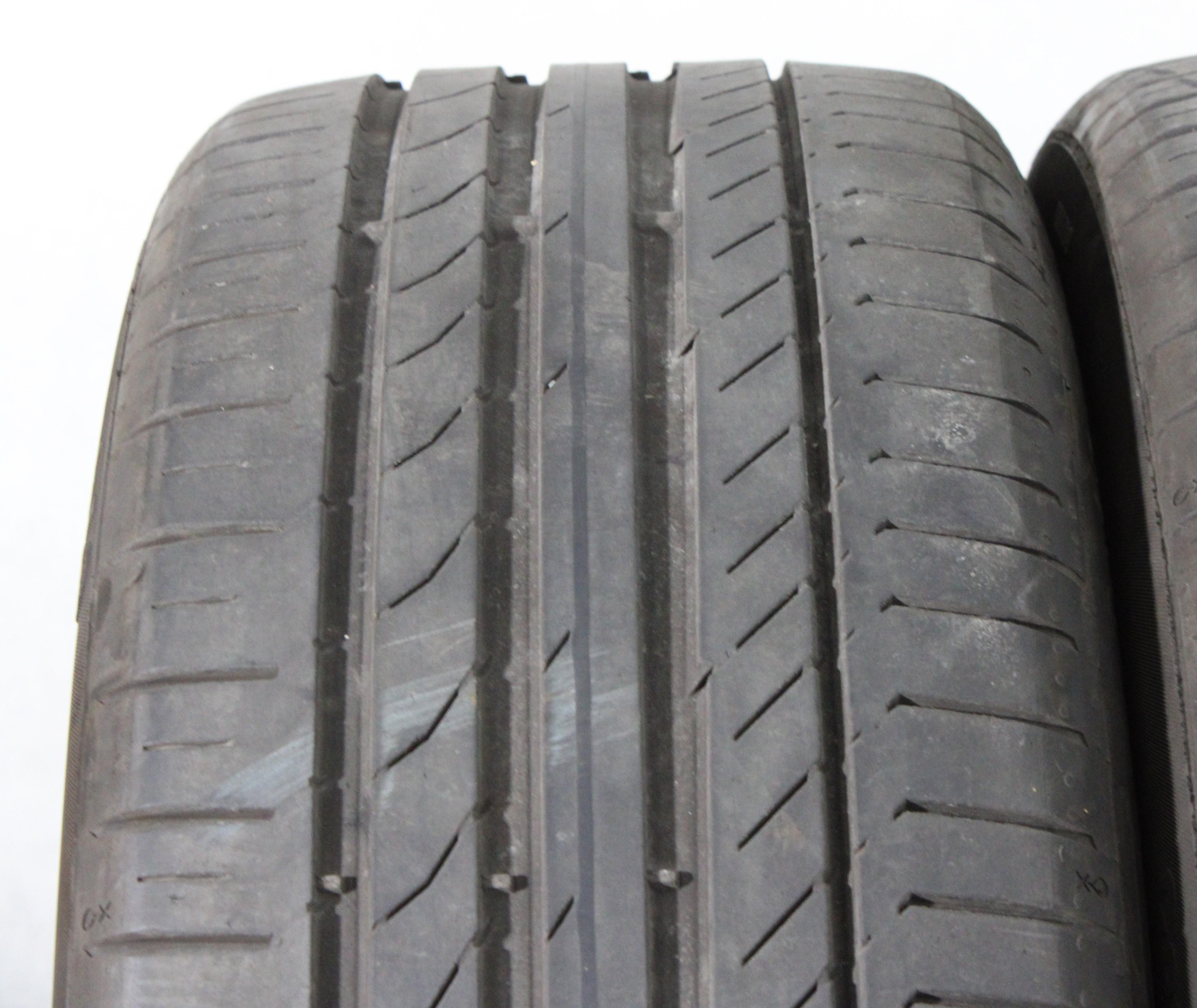 2 pneus d'été Continental Sport Contact 5 225/45R19 92W, profondeur de sculpture 5-5,5 mm, année 2018