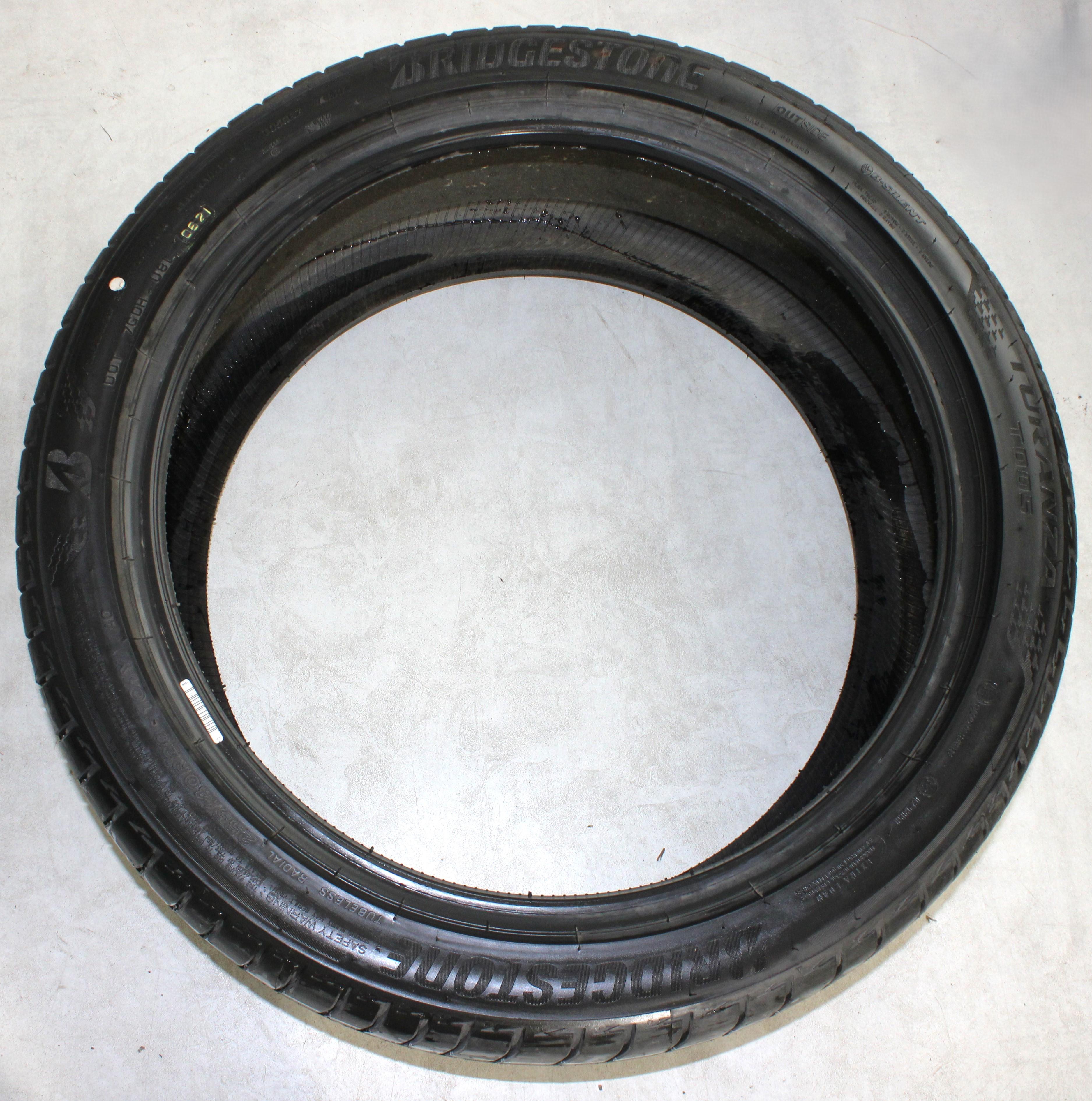 2 pneus d'été Bridgestone Turanza T005 AO 255/40R20 101Y, profil complet, 2021, silencieux