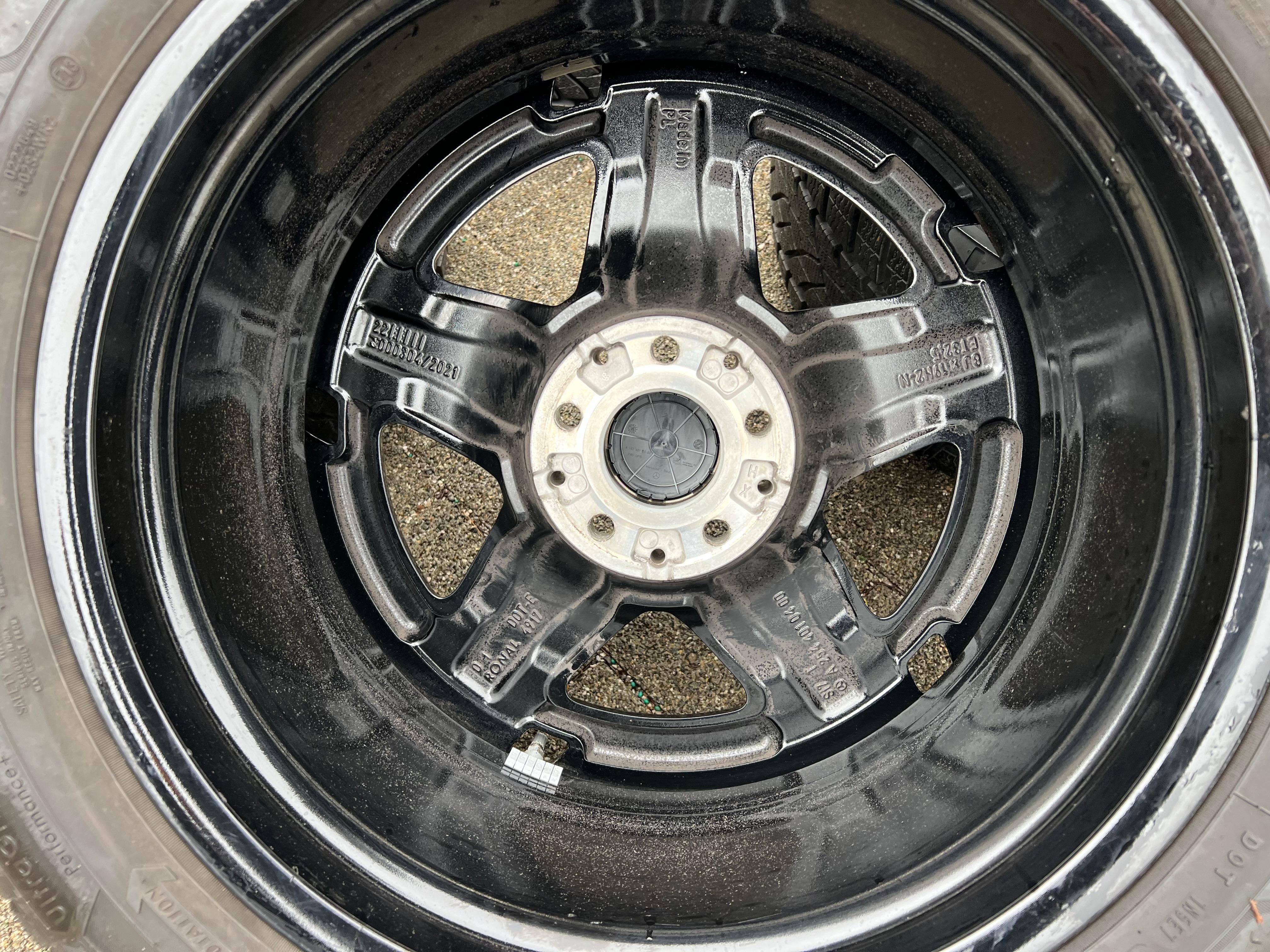 4 llantas de aluminio originales de 19" para invierno para Mercedes GLC X254 W254 AMG A2544010400 2022 con sistema de control de presión de neumáticos (TPMS)