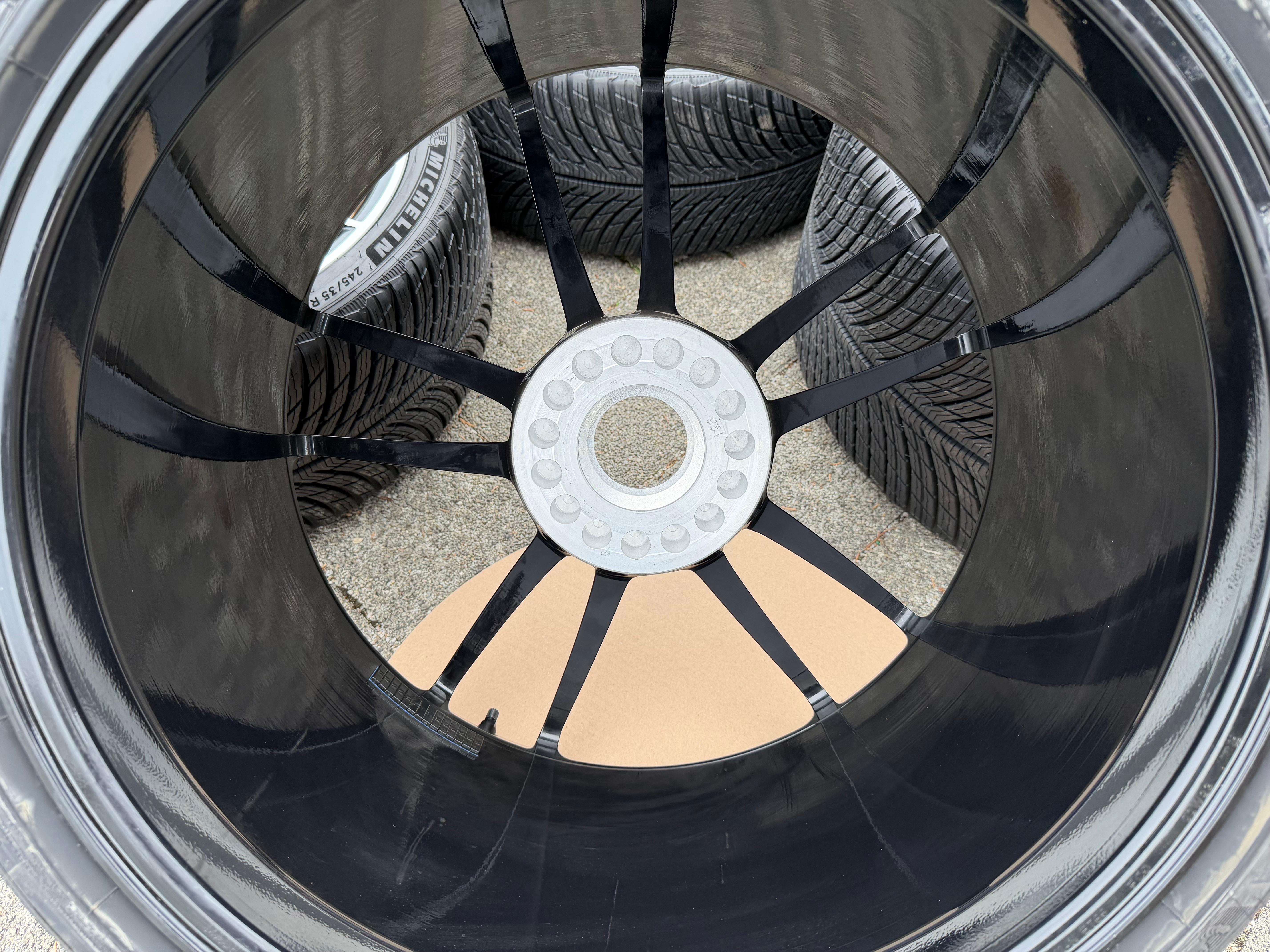 4 originele 20" 21" lichtmetalen winterwielen Porsche 911 992 Turbo S 992601025AB 992601025AC centrale wielsluiting NIEUW