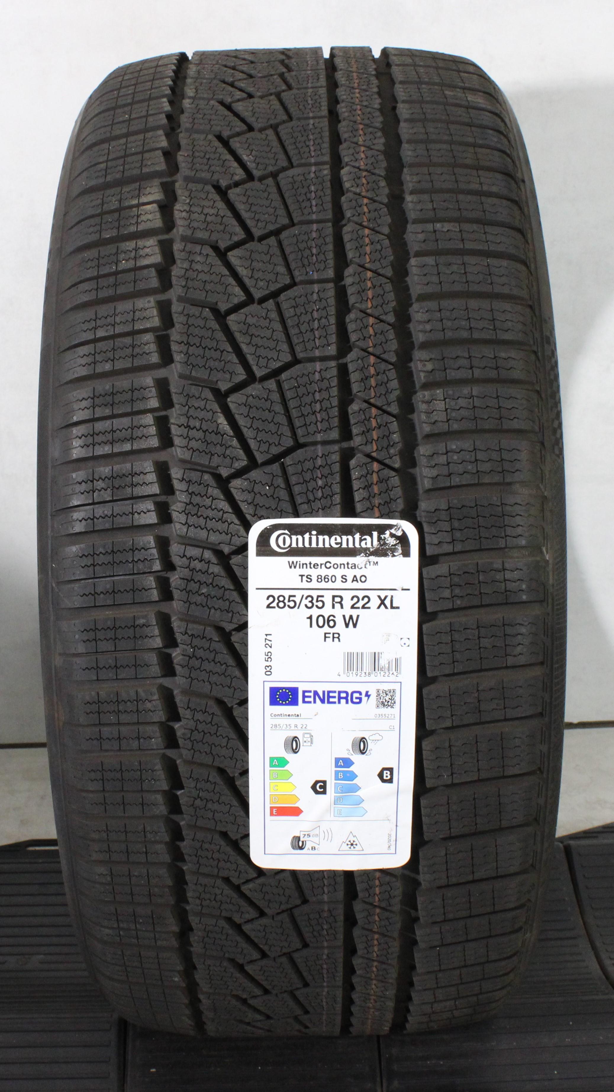 1 x 285/35R22 106W Winterreifen Continental Winter Contact TS860S AO 2023 XL