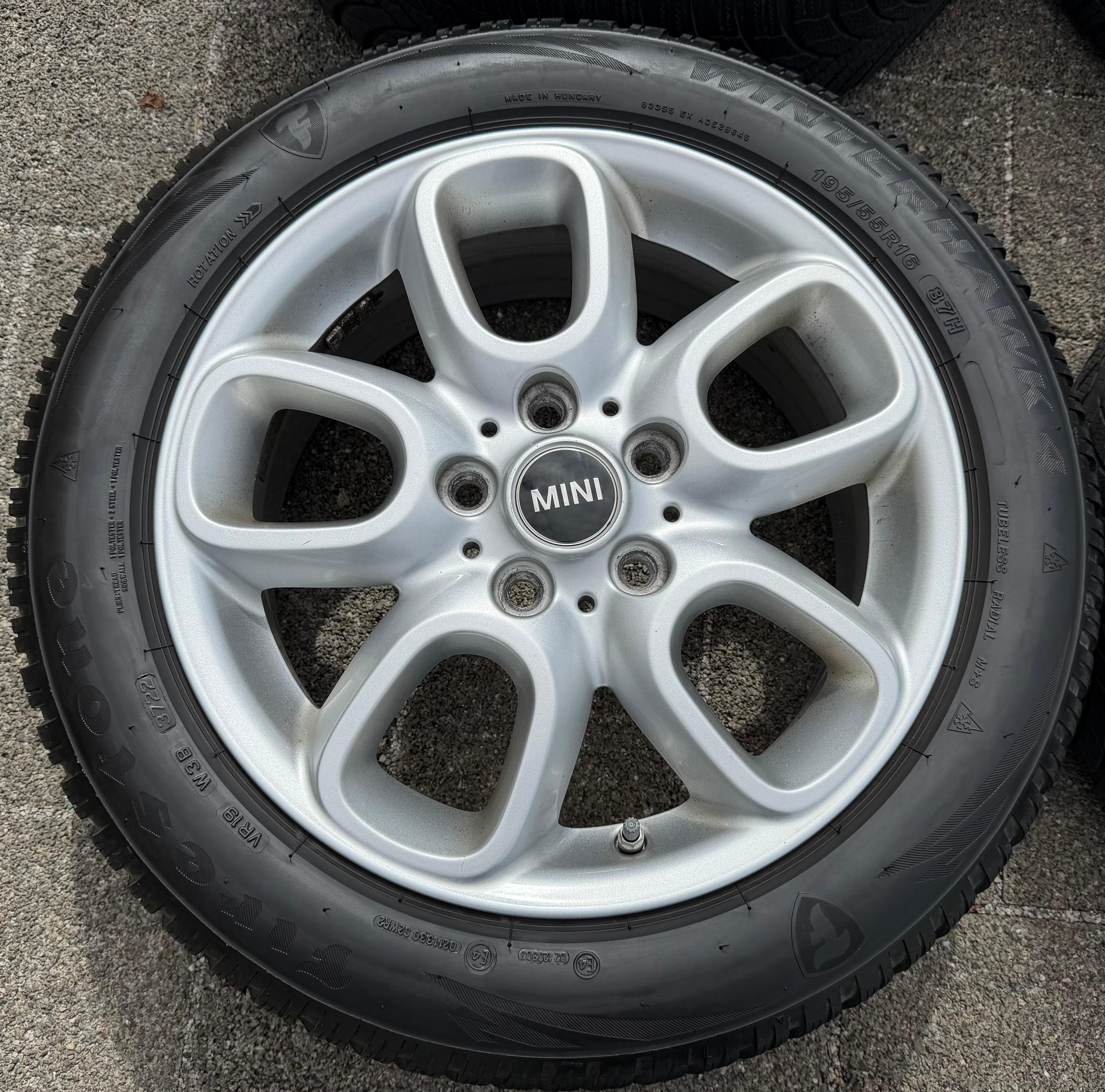 4 Original Alu Winterräder Mini Cooper F55 F56 F57 6855103 LOOP SPOKE 494 RDKS