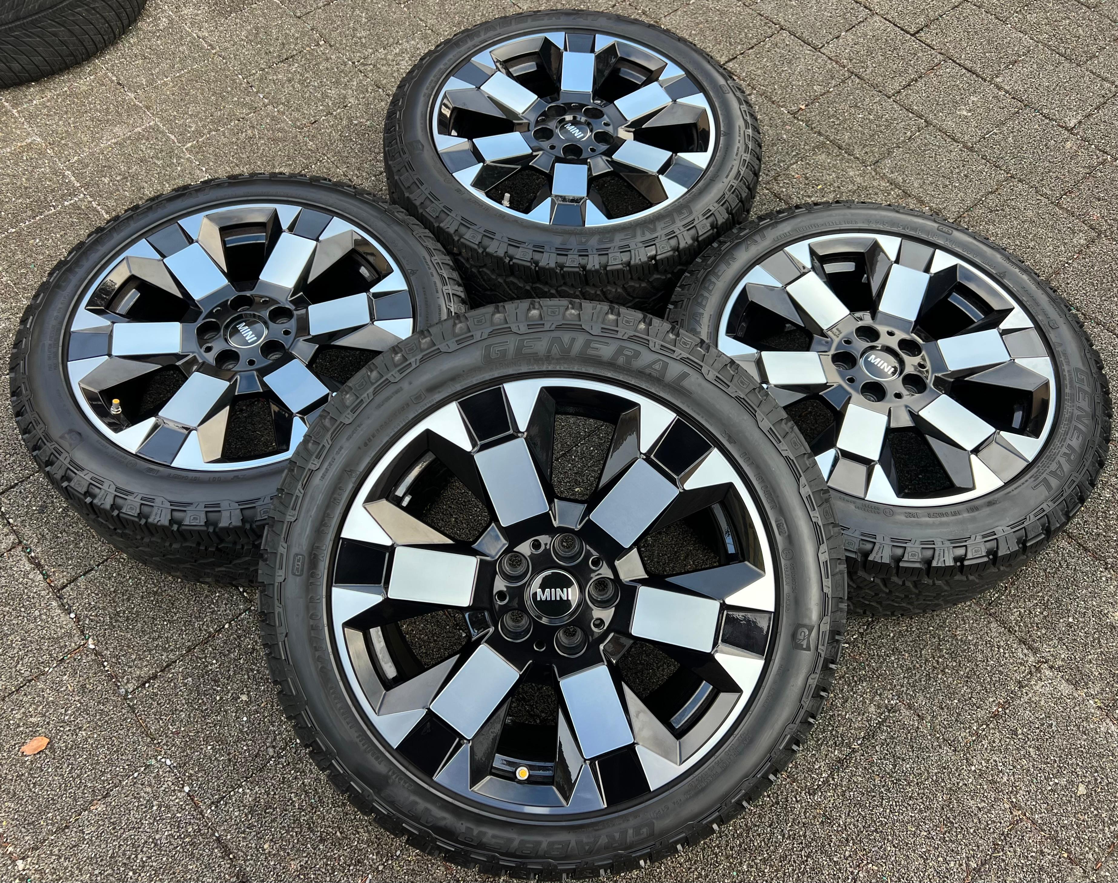 4 ORIGINAL 18" ALU ALLWETTERRÄDER MINI COUNTRYMAN F60 UNTAMED SPOKE 897 FREIHAUS