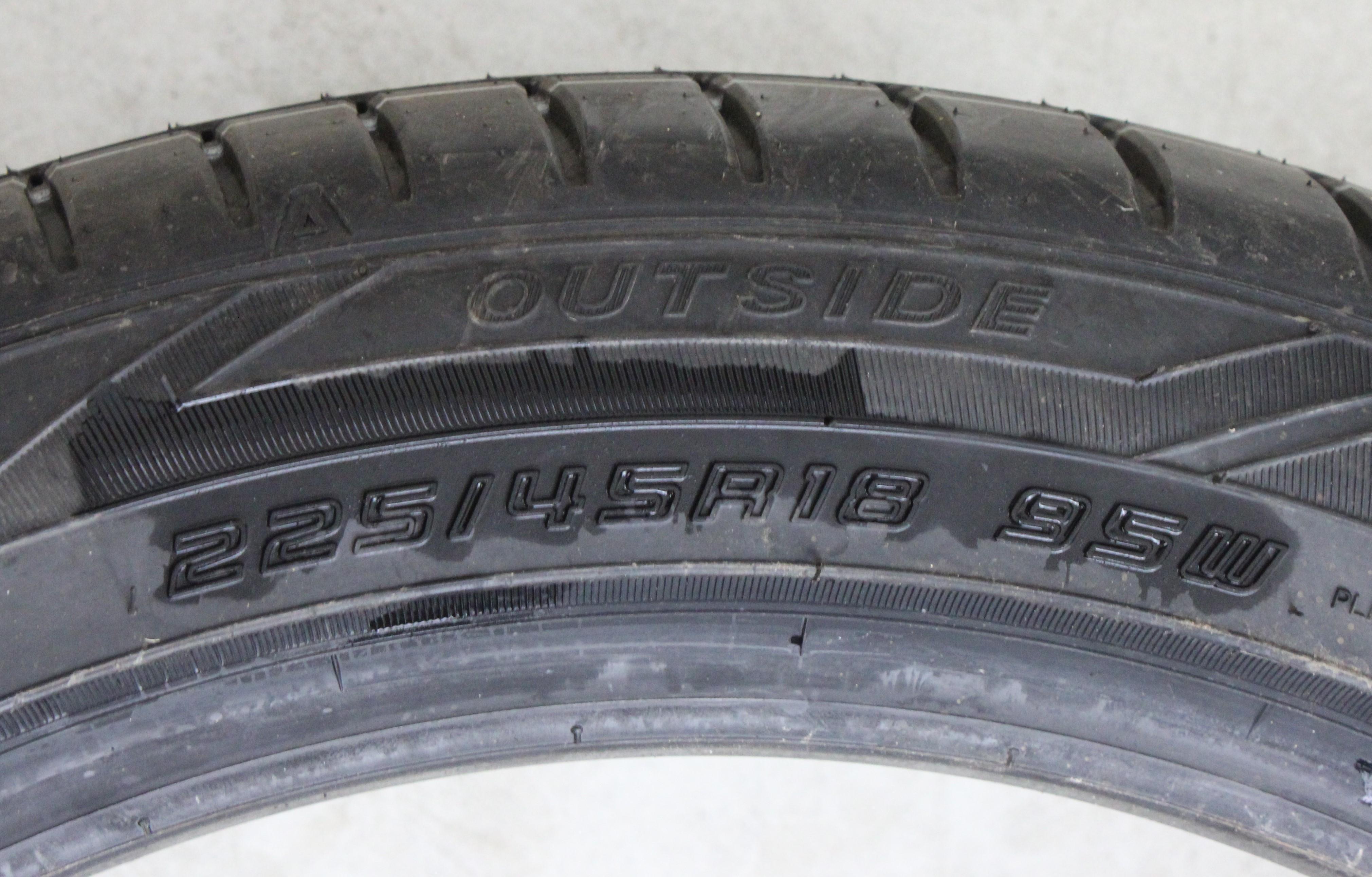 4 x 225/45R18 95W Sommerreifen Falken Azenis FK510A AO Volles Profil 2022